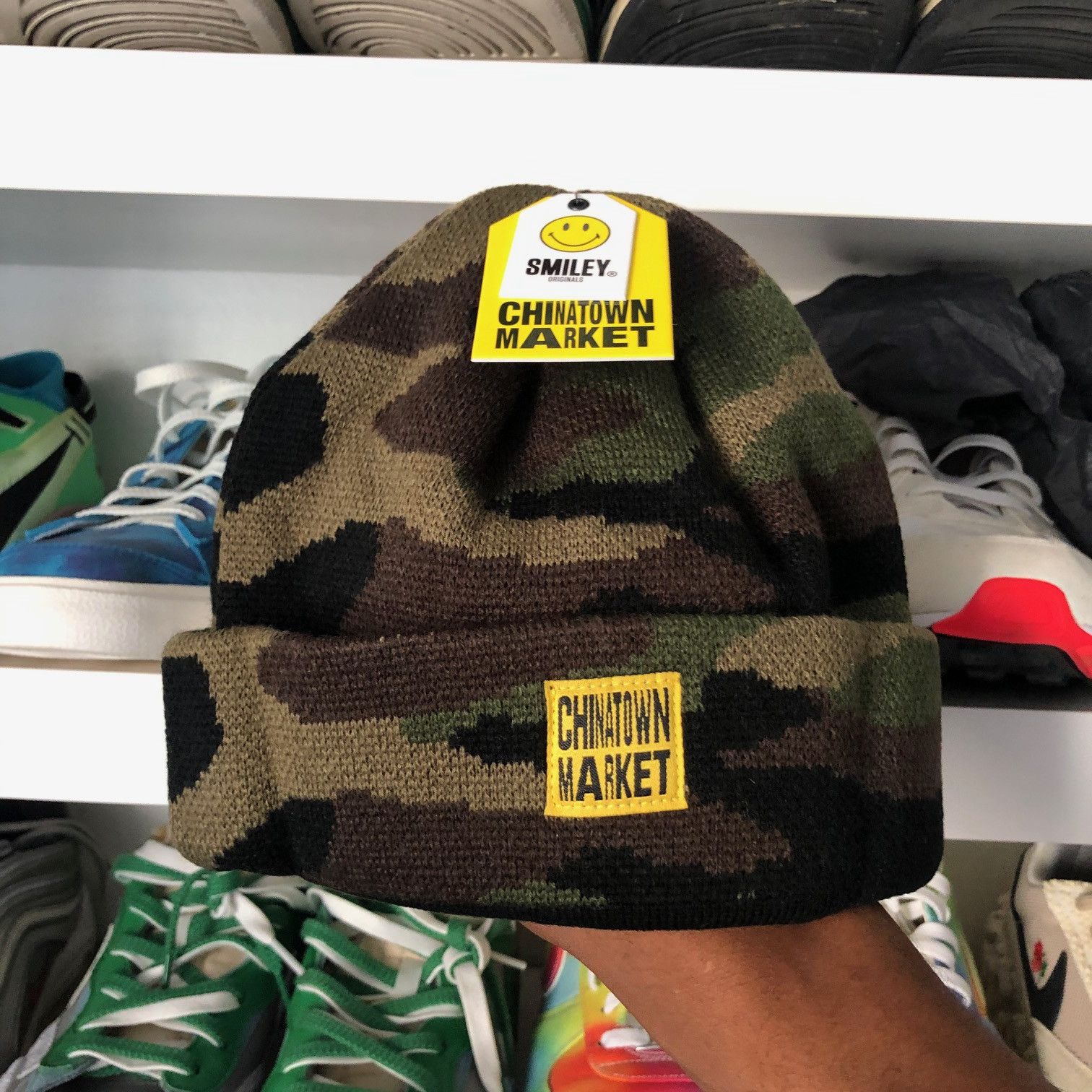 Market CHINATOWN MARKET X SMILEY Camouflage Beanie Size ONE SIZE - 2 Thumbnail
