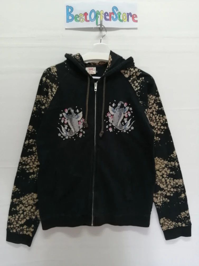 Japanese Brand Japanese Classic Script Sukajan Sugoi Fish Hoodie Size US M / EU 48-50 / 2 - 12 Thumbnail