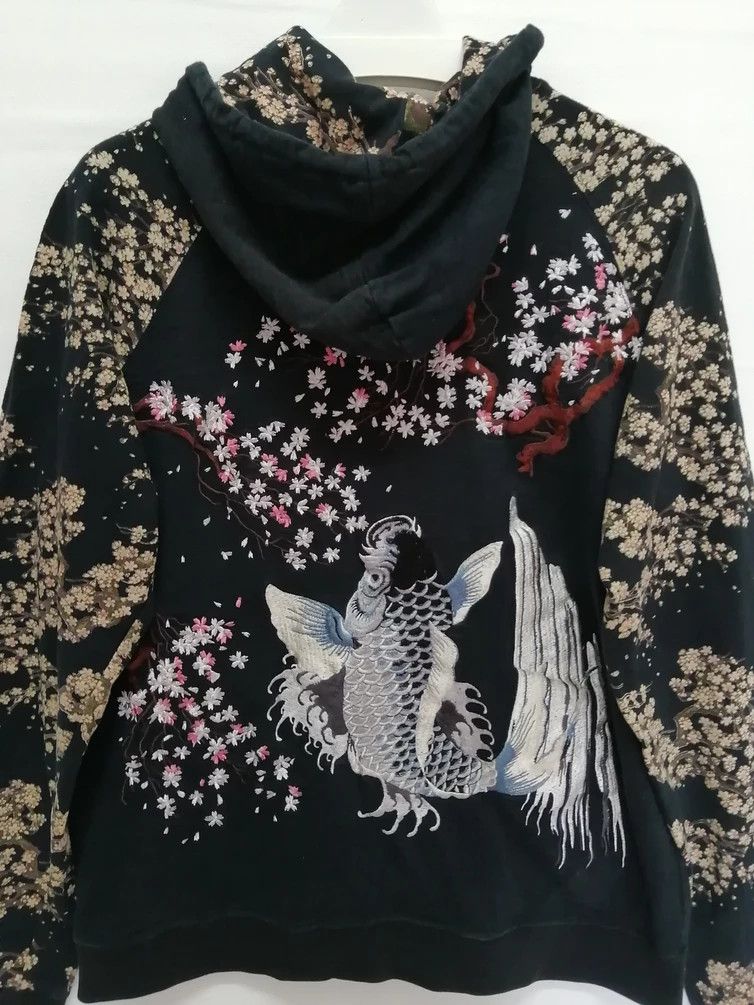 Japanese Brand Japanese Classic Script Sukajan Sugoi Fish Hoodie Size US M / EU 48-50 / 2 - 7 Thumbnail