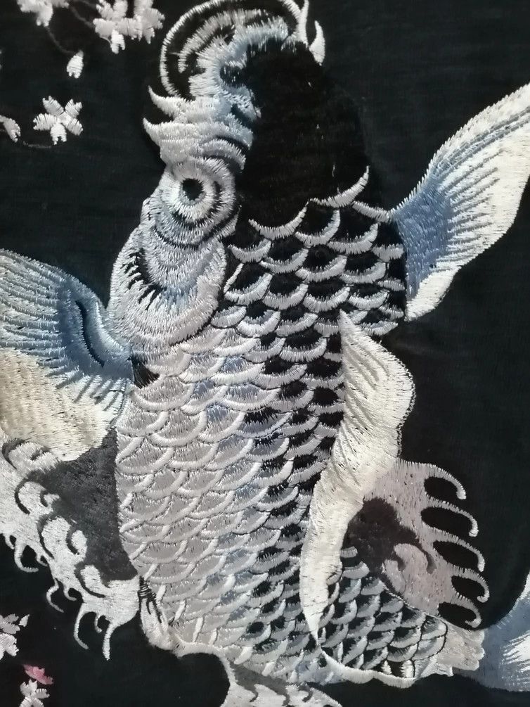 Japanese Brand Japanese Classic Script Sukajan Sugoi Fish Hoodie Size US M / EU 48-50 / 2 - 8 Thumbnail