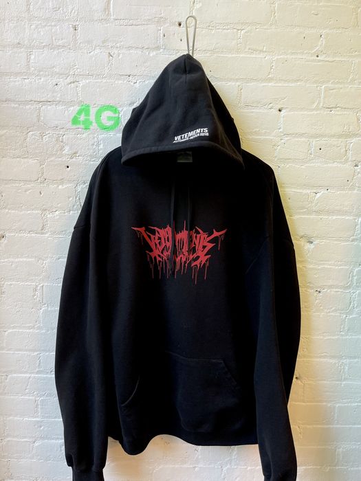 Vetements 2025 gothic hoodie