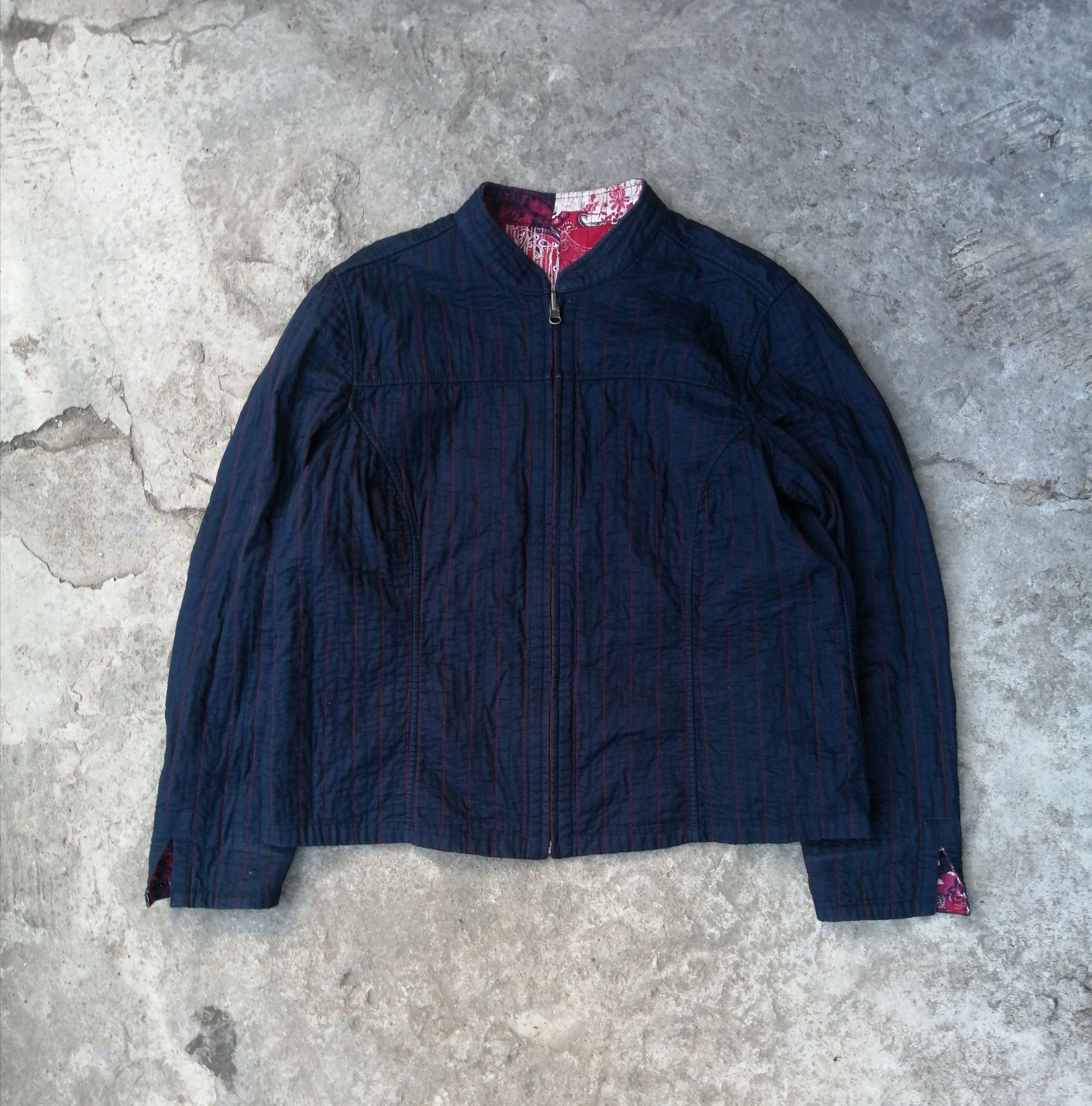 Indigo × Japanese Brand Japanese Boro Style Reversible Jacket Size US S / EU 44-46 / 1 - 3 Thumbnail
