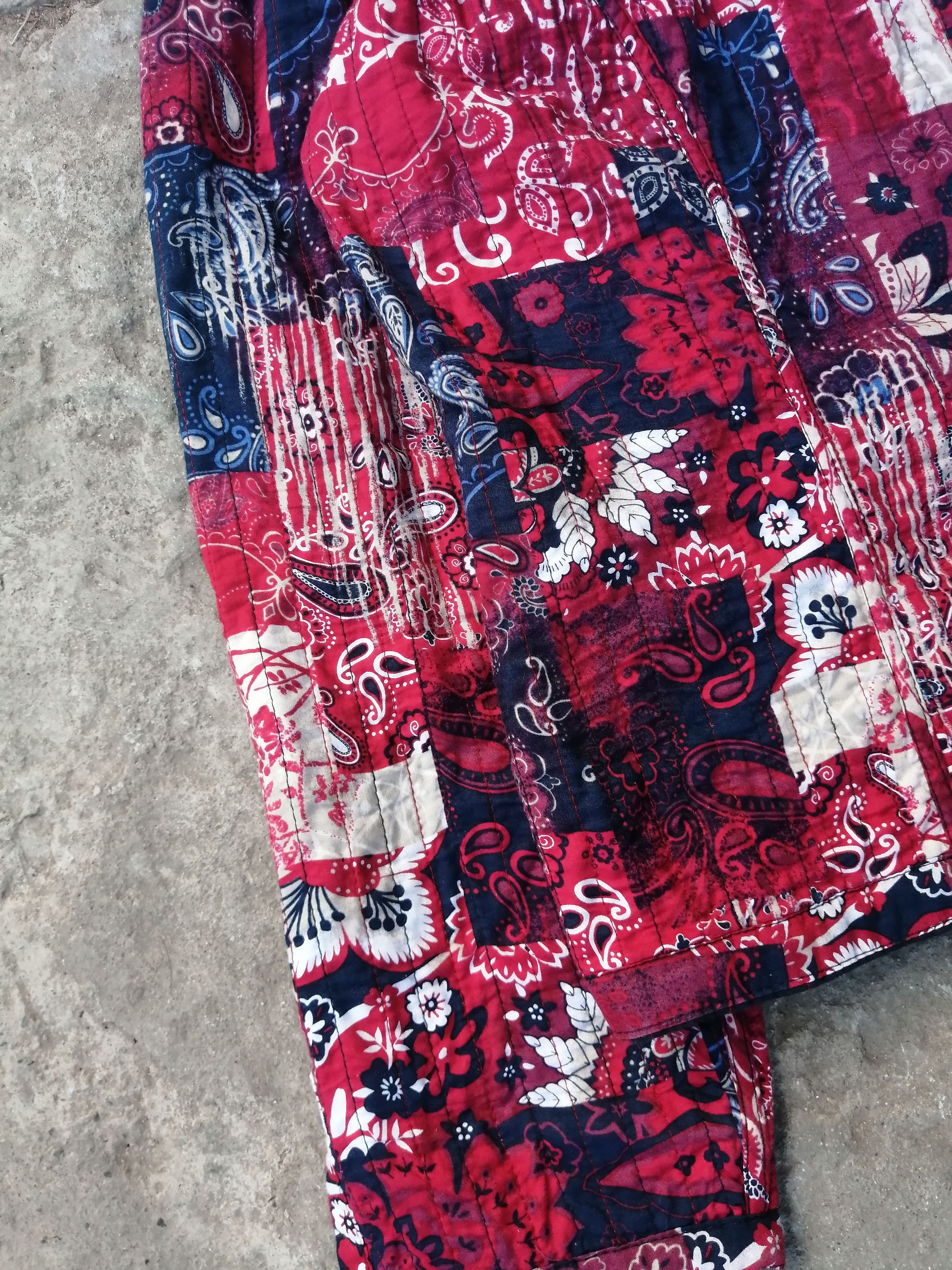 Indigo × Japanese Brand Japanese Boro Style Reversible Jacket Size US S / EU 44-46 / 1 - 6 Thumbnail