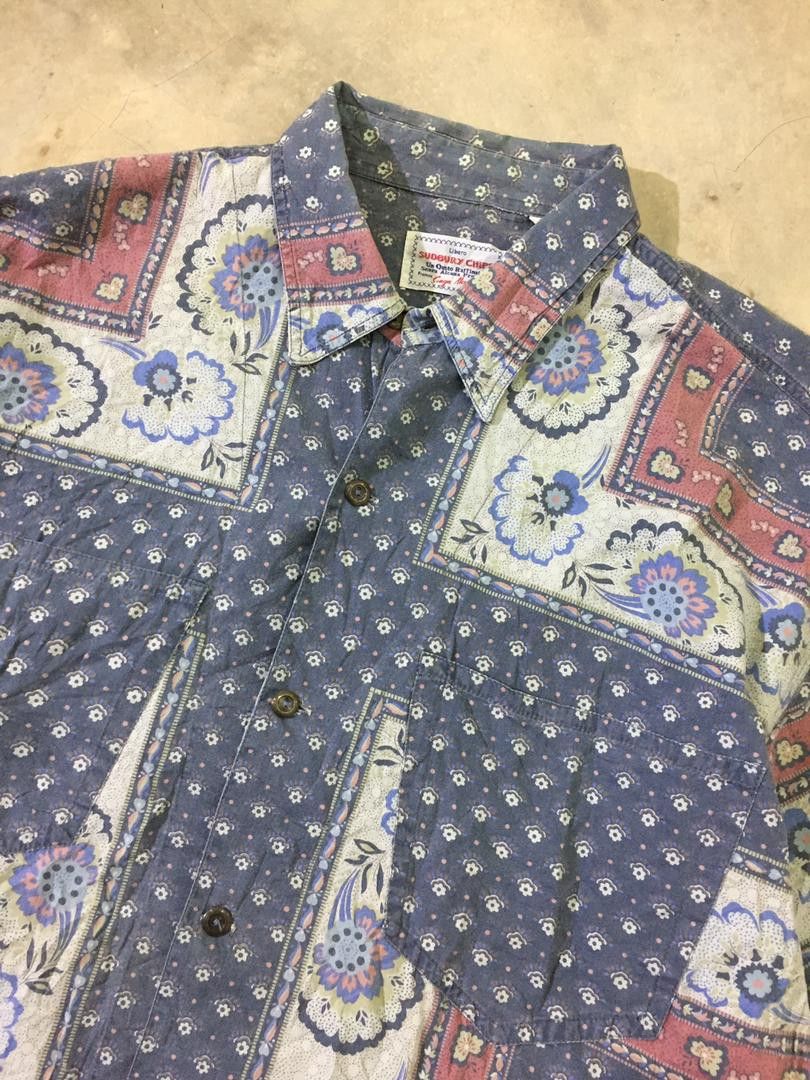 Japanese Brand × Vintage SUDBURY CHIPS paisley print button-ups shirt Size US L / EU 52-54 / 3 - 5 Thumbnail