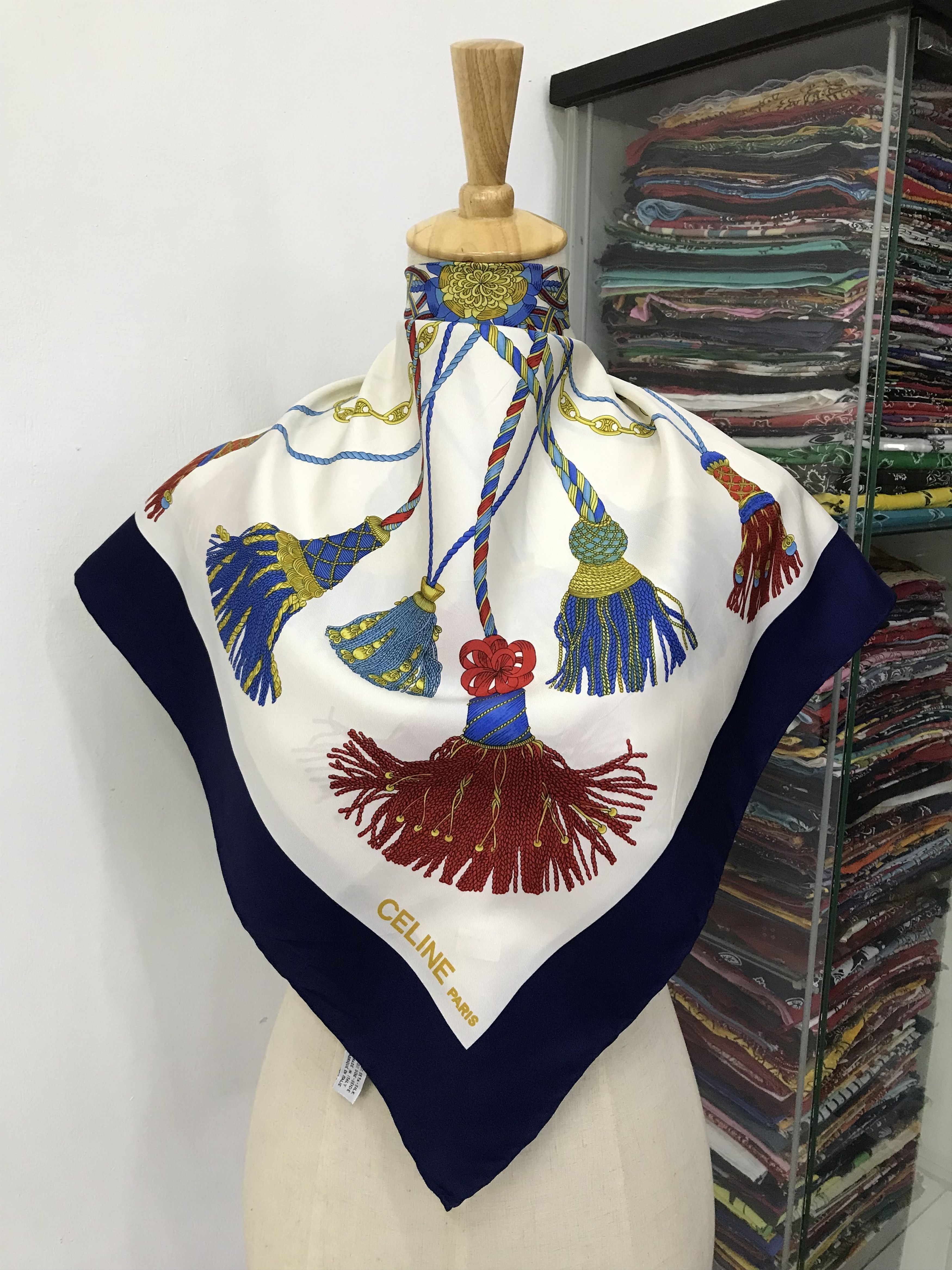 Vintage Celine Silk Scarf