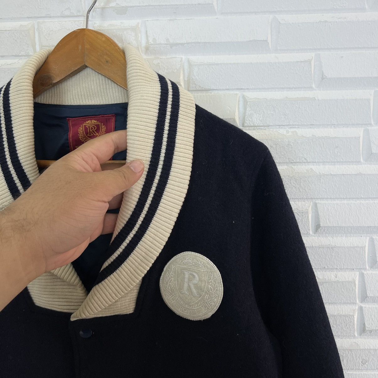 Japanese Brand VINTAGE VARSITY JACKET BOSTON TRADITIONAL ROYCE BIG LOGO Size US S / EU 44-46 / 1 - 6 Thumbnail