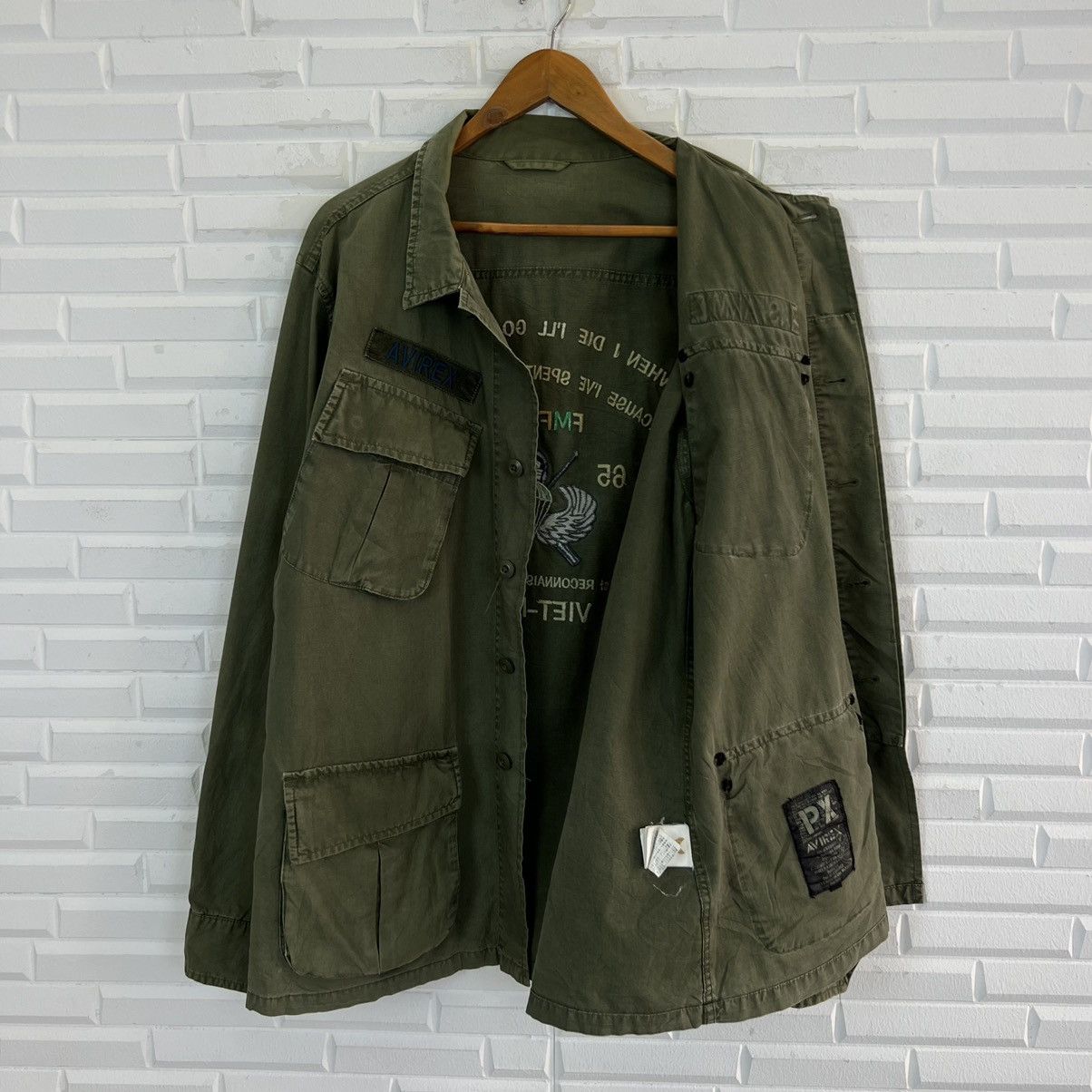 Avirex VINTAGE PX AVIREX SURVIVAL JACKET BIG LOGO US ARMY DESIGN Size US XL / EU 56 / 4 - 12 Thumbnail