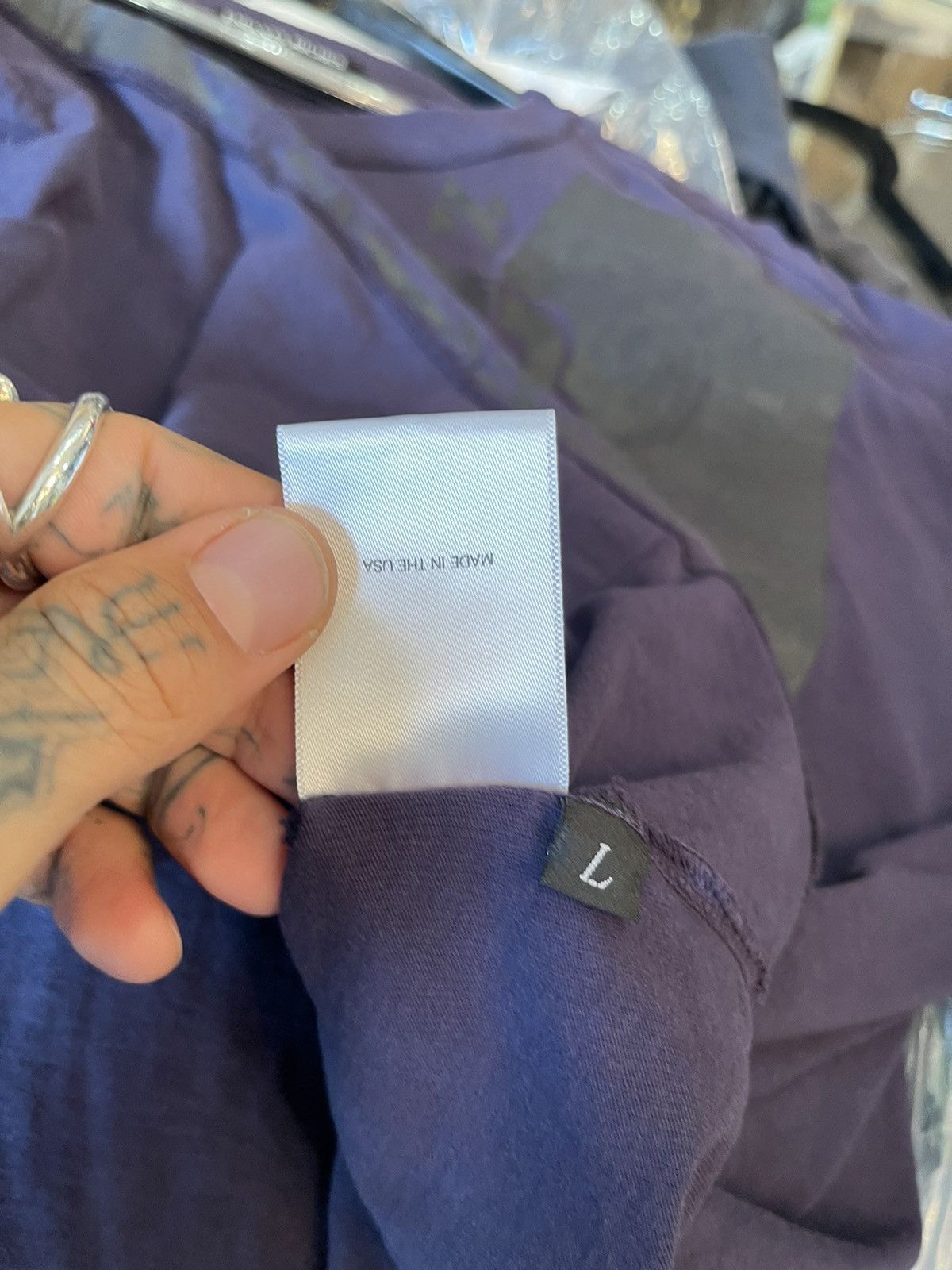 Enfants Riches Deprimes ERD PURPLE CRUSTED SHIRT Size US L / EU 52-54 / 3 - 9 Thumbnail