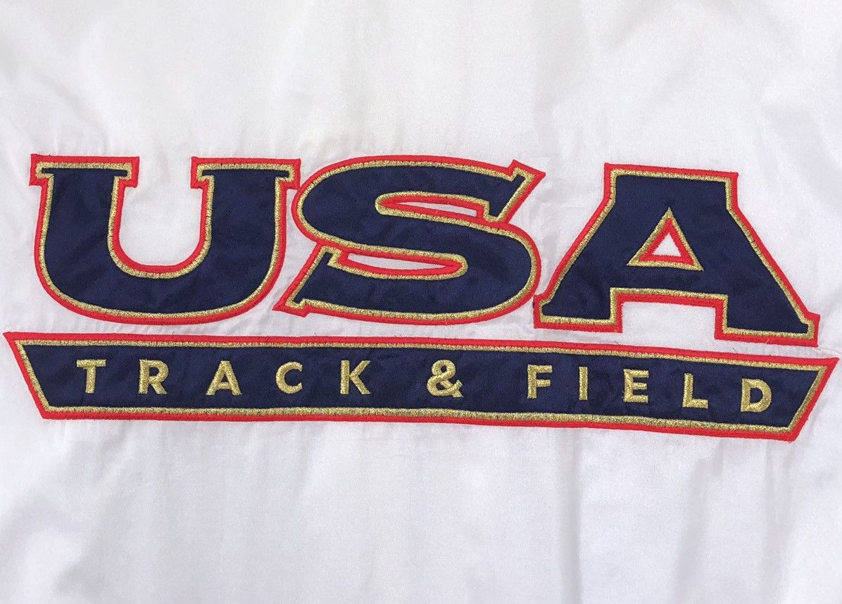 Nike Vintage 80s - 90s Nike Grey Tag USA Track & Field Jacket Size US L / EU 52-54 / 3 - 22 Thumbnail