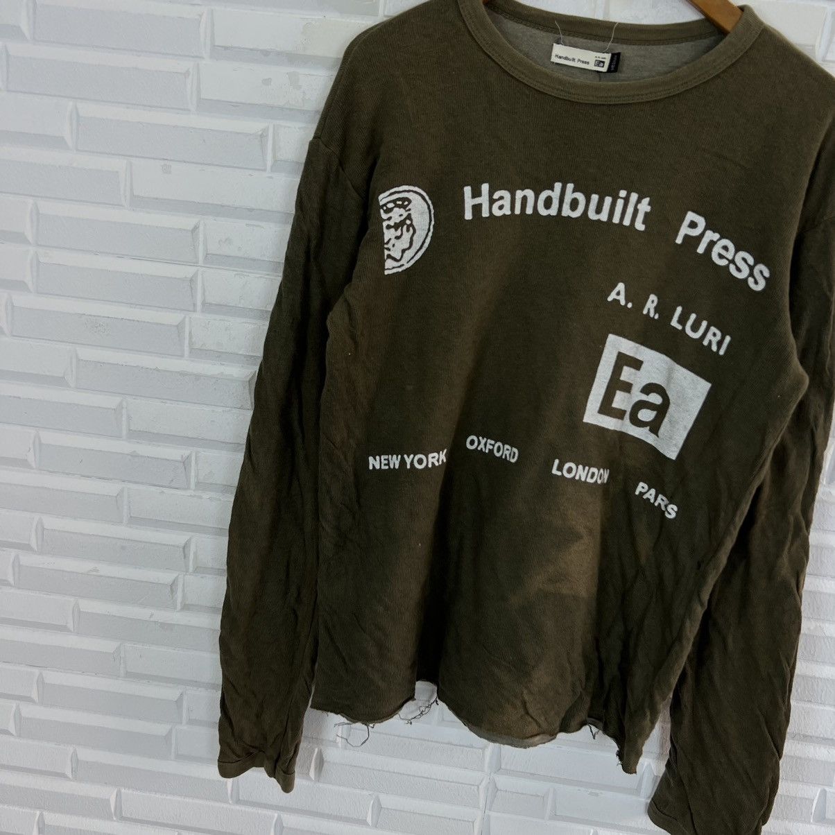 Vintage RARE HANDBUILT PRESS PUNK STYLE BIG LOGO MADE IN ENGLAND Size US M / EU 48-50 / 2 - 4 Thumbnail