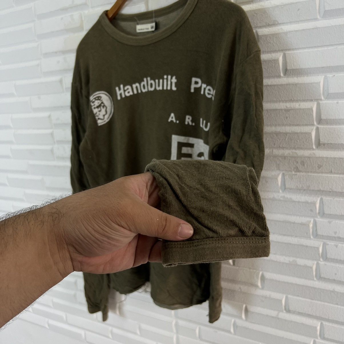 Vintage RARE HANDBUILT PRESS PUNK STYLE BIG LOGO MADE IN ENGLAND Size US M / EU 48-50 / 2 - 8 Thumbnail