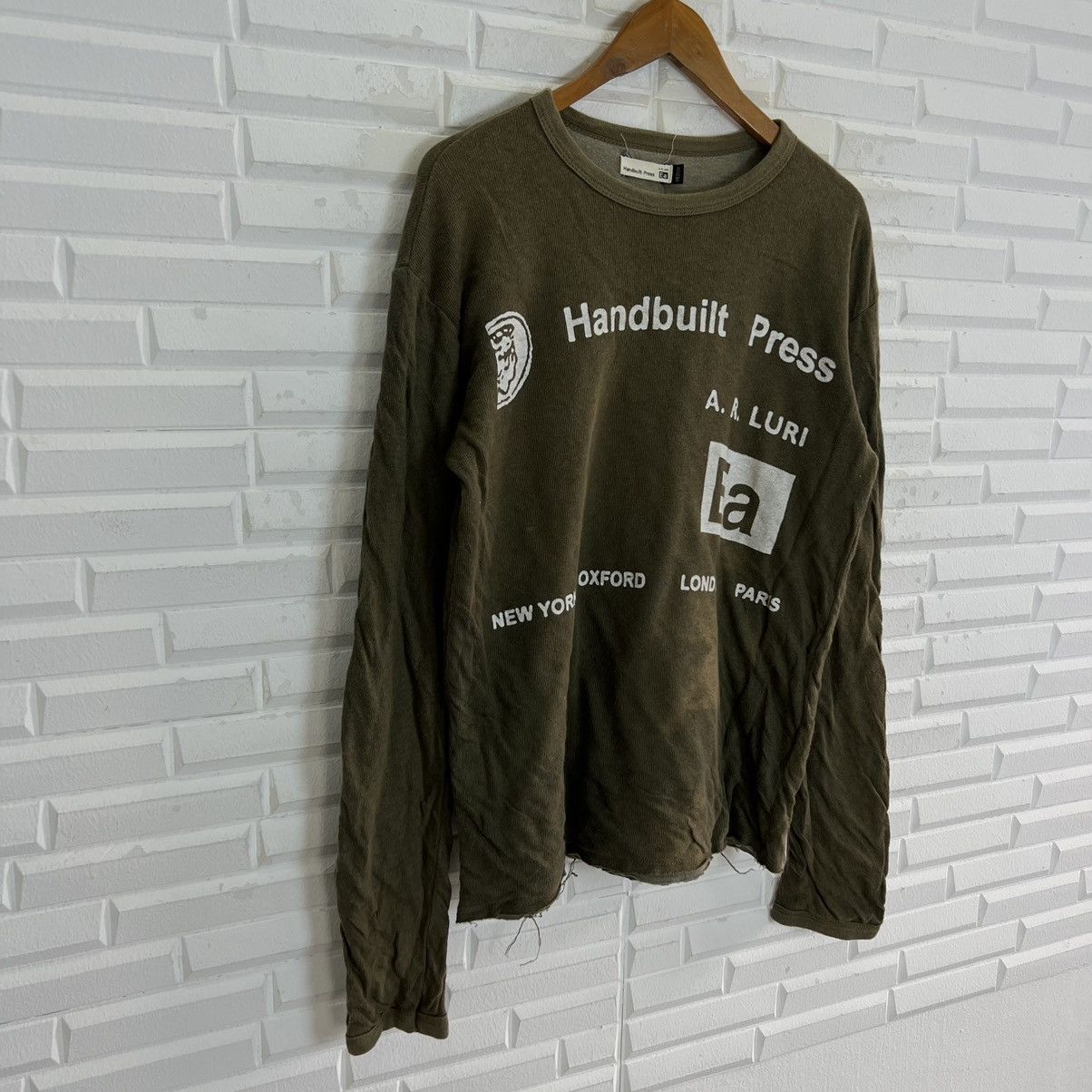 Vintage RARE HANDBUILT PRESS PUNK STYLE BIG LOGO MADE IN ENGLAND Size US M / EU 48-50 / 2 - 5 Thumbnail