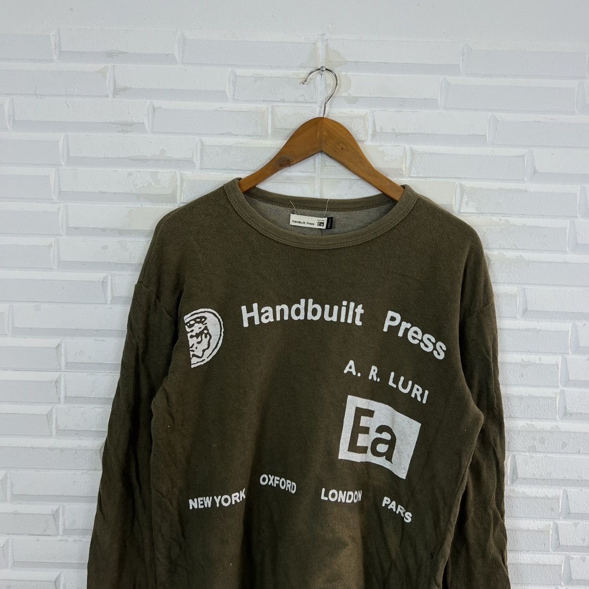 Vintage RARE HANDBUILT PRESS PUNK STYLE BIG LOGO MADE IN ENGLAND Size US M / EU 48-50 / 2 - 3 Thumbnail
