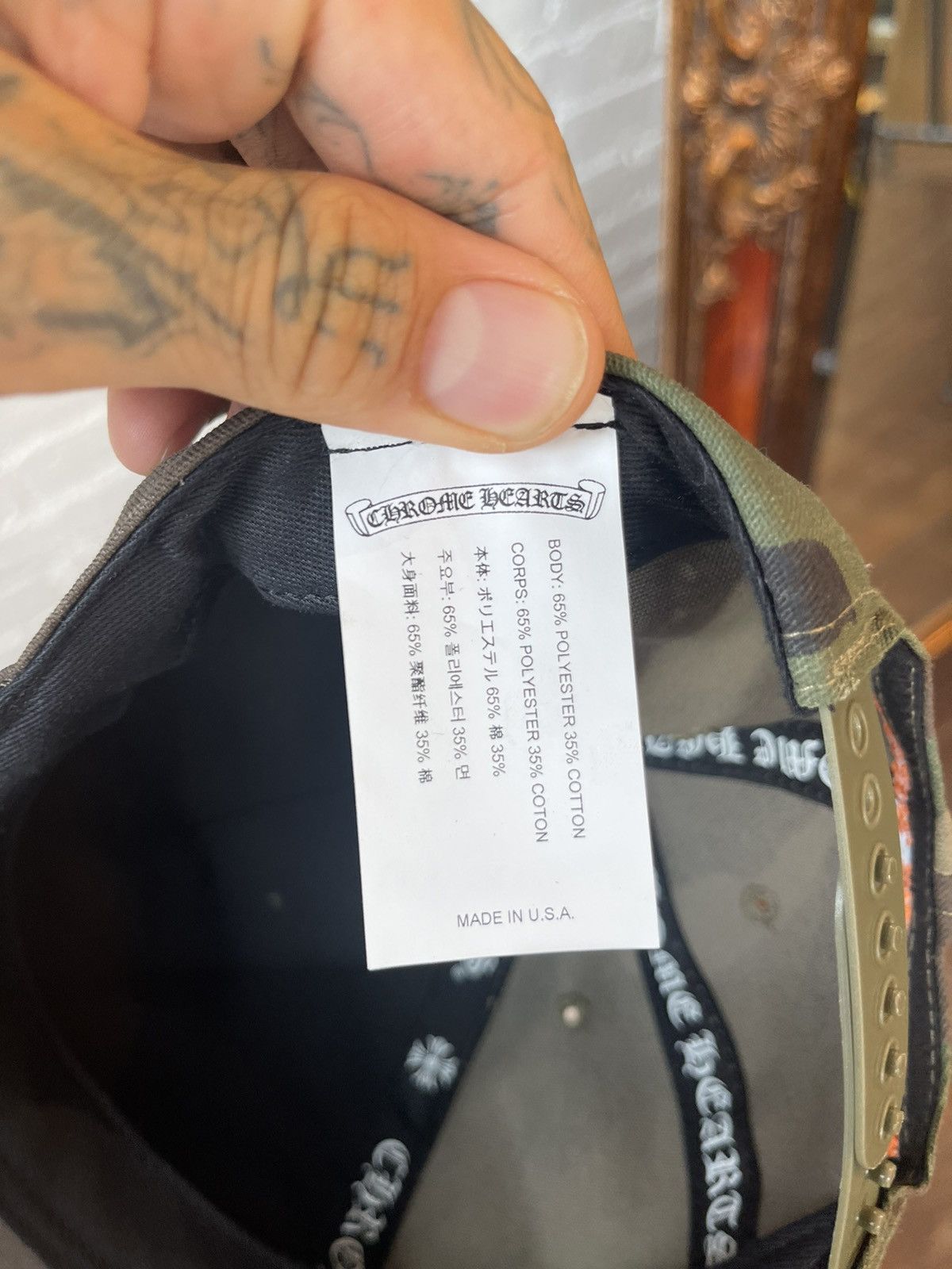 Chrome Hearts Chrome Hearts Camo Snapback Hat 2022 Rare Size ONE SIZE - 6 Thumbnail