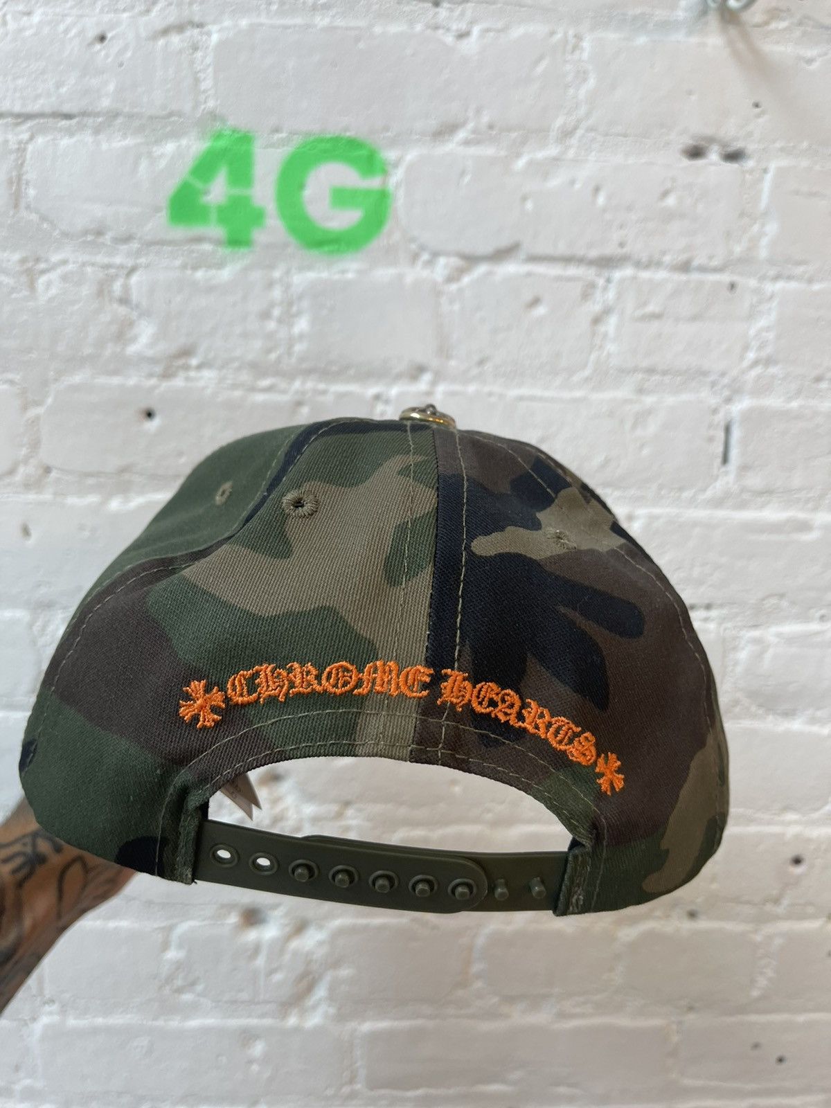 Chrome Hearts Chrome Hearts Camo Snapback Hat 2022 Rare Size ONE SIZE - 4 Thumbnail