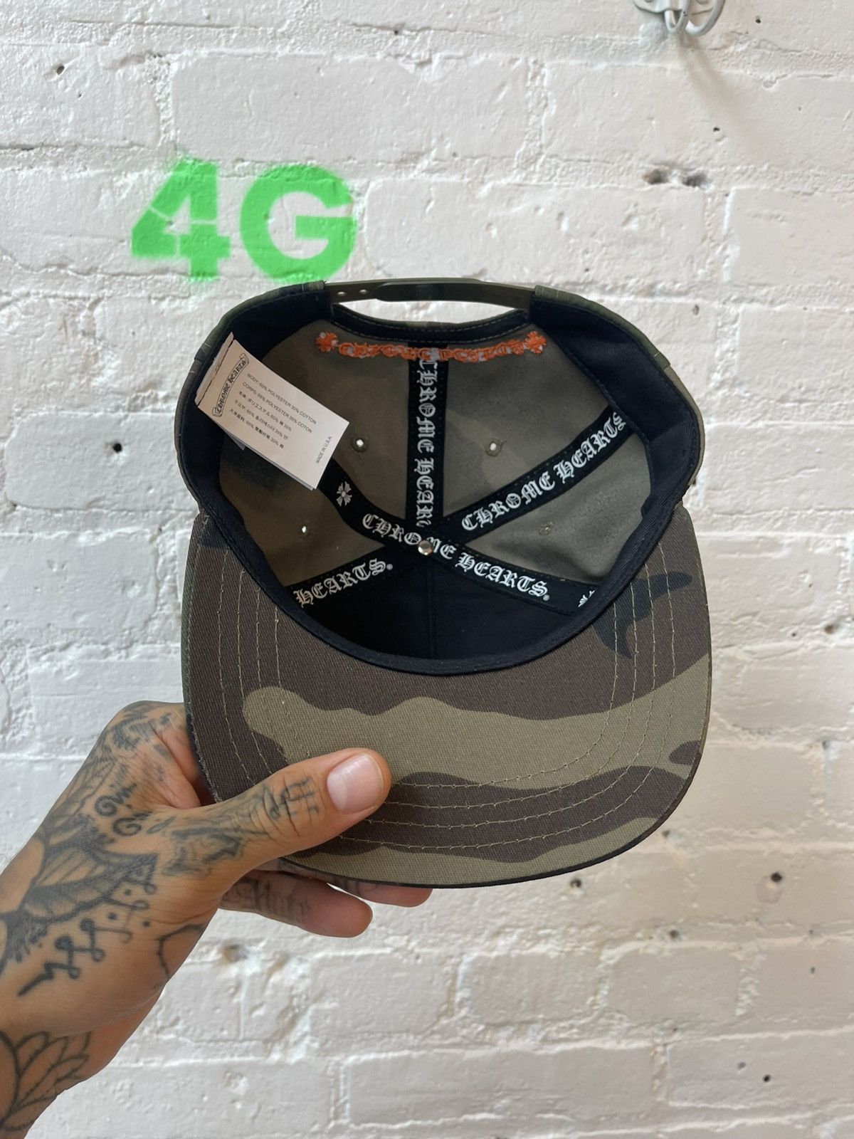 Chrome Hearts Chrome Hearts Camo Snapback Hat 2022 Rare Size ONE SIZE - 5 Thumbnail