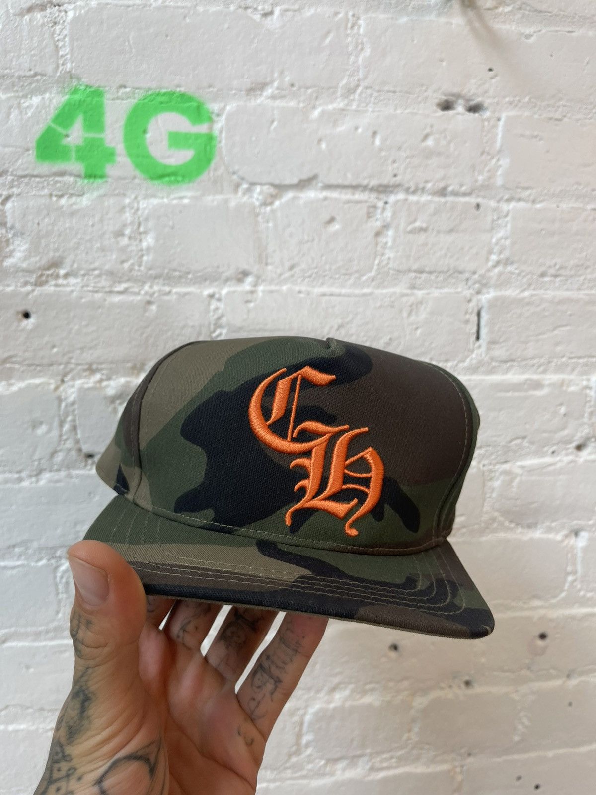 Chrome Hearts Chrome Hearts Camo Snapback Hat 2022 Rare Size ONE SIZE - 1 Thumbnail