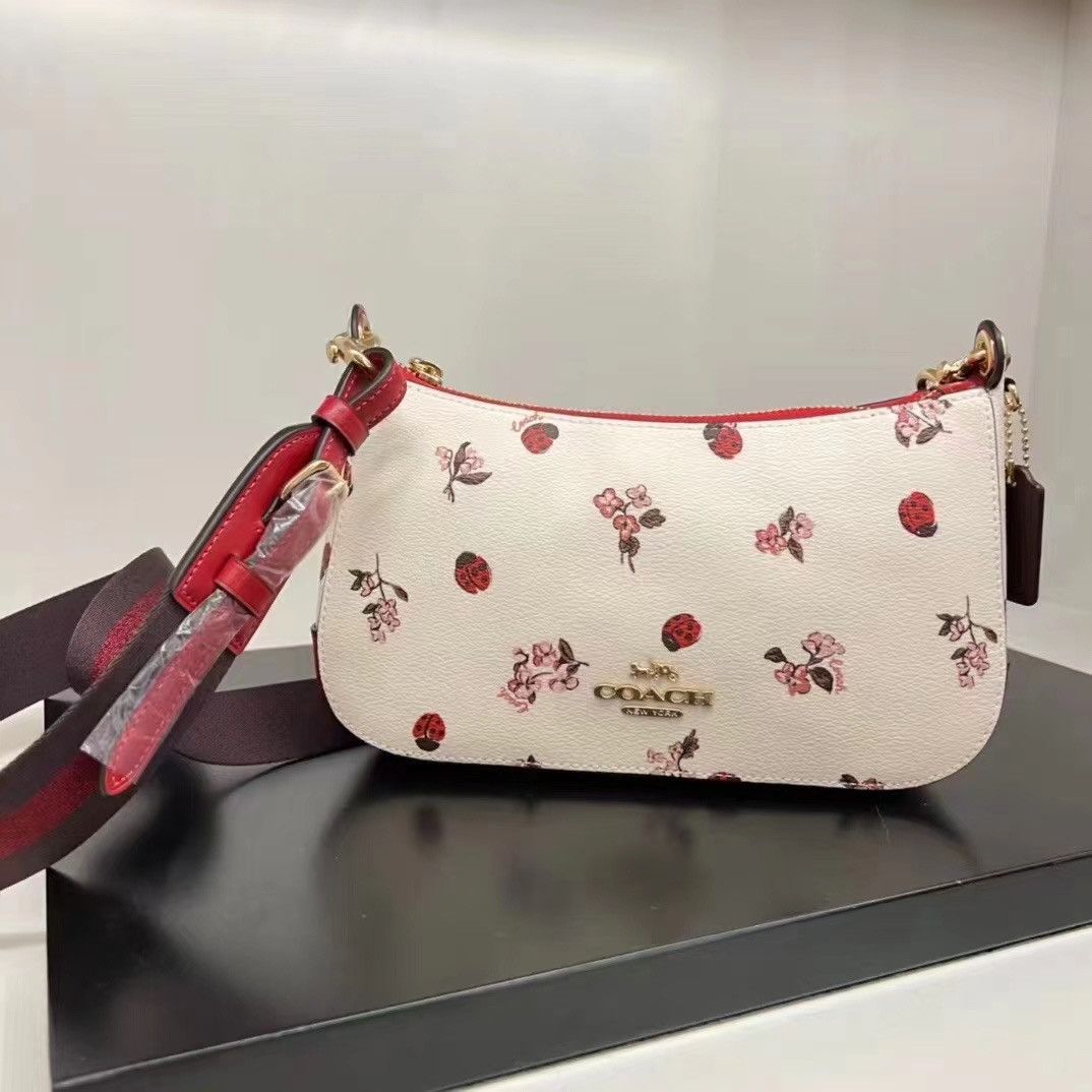 Coach Coach Jes Baguette With Ladybug Floral Print C7973