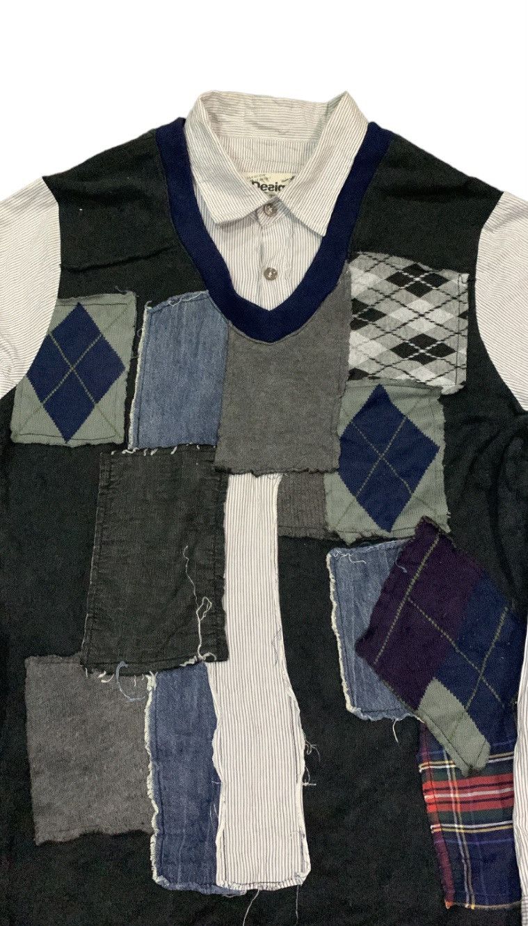 Desigual RARE DESIGUAL SWEATSHIRT AND COLLAR PATCHWORK LIKE KAPITAL Size US L / EU 52-54 / 3 - 4 Thumbnail
