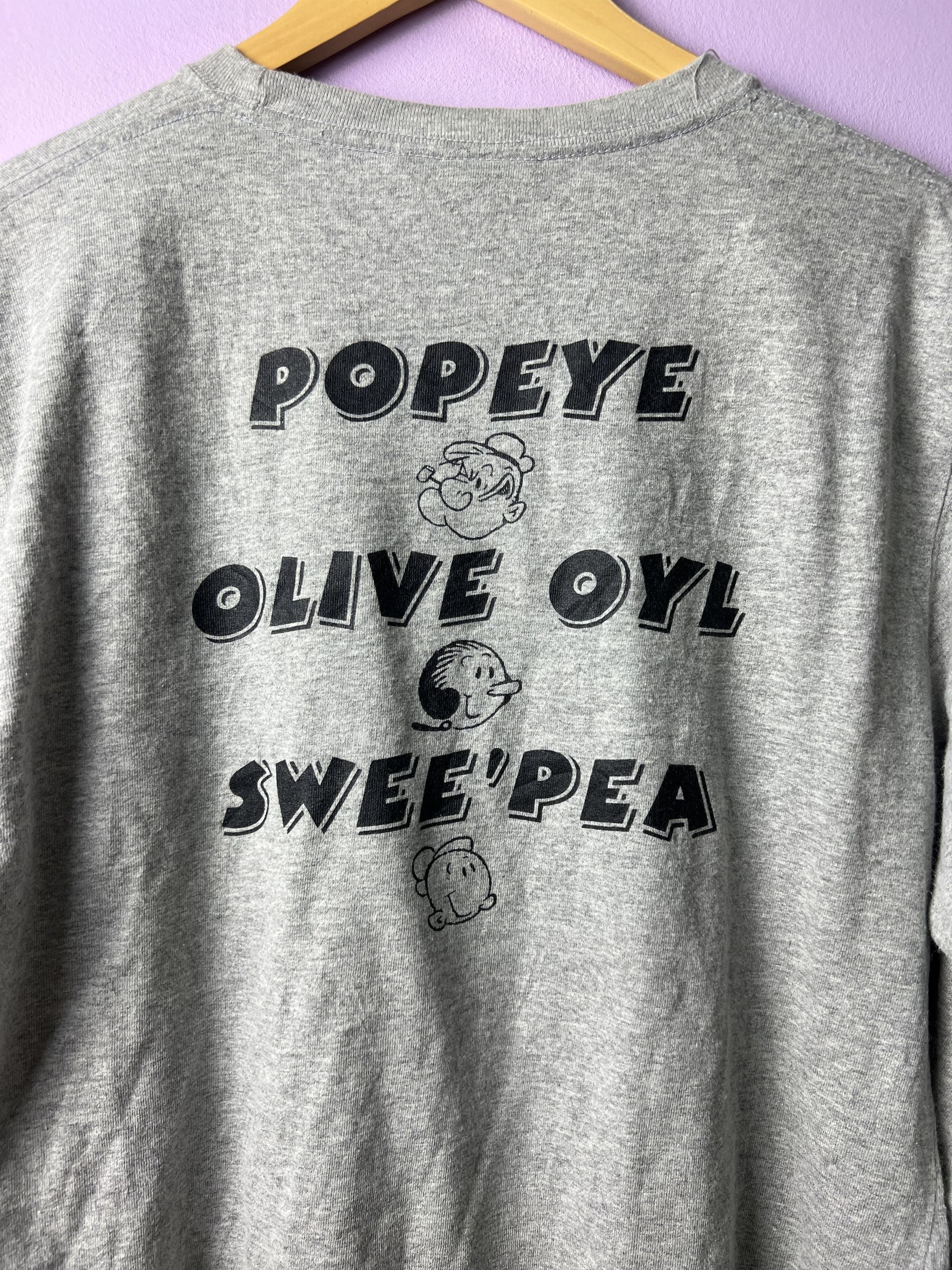 Cartoon Network 🔥Vintage Popeye Long Sleeve Tees Size US M / EU 48-50 / 2 - 9 Thumbnail