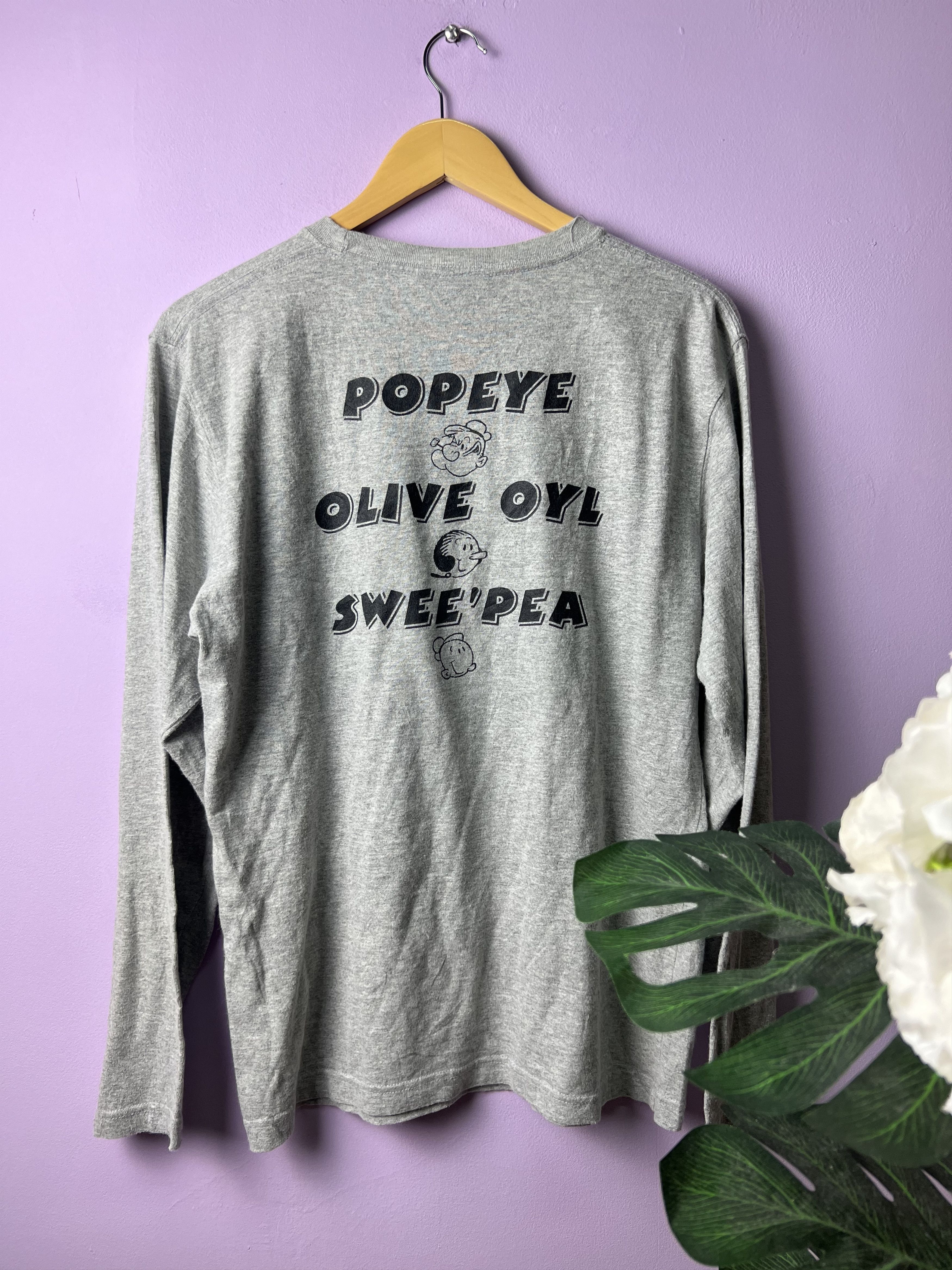 Cartoon Network 🔥Vintage Popeye Long Sleeve Tees Size US M / EU 48-50 / 2 - 2 Thumbnail