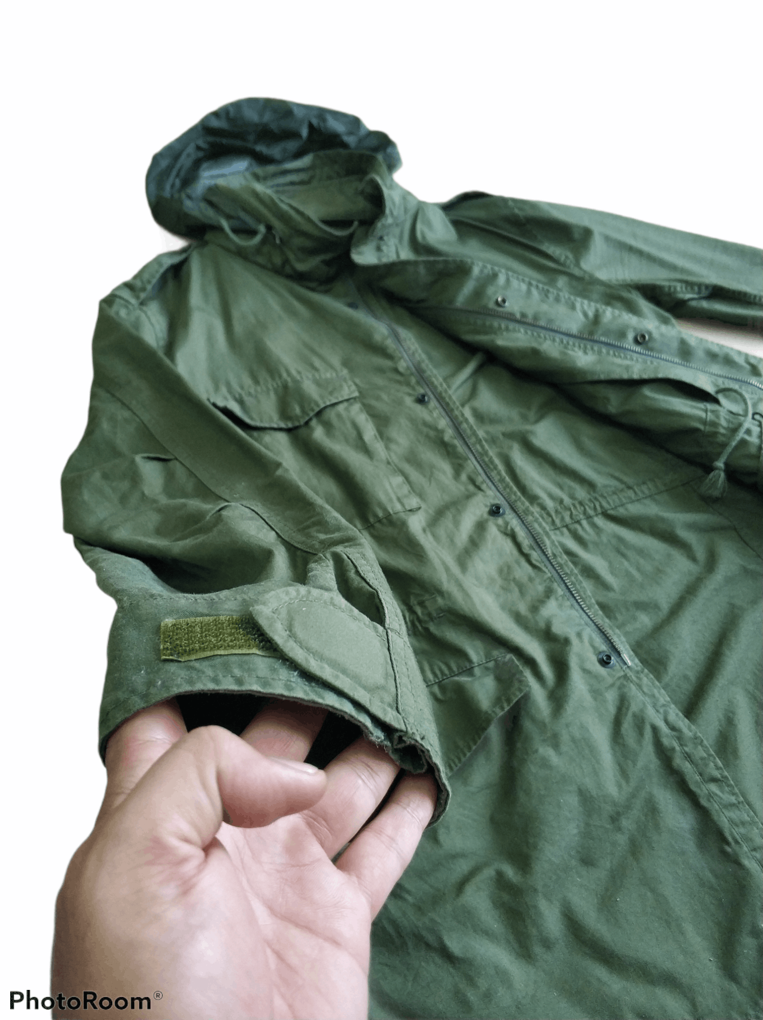 Japanese Brand 🔥Muji Army Green Rare Hoodie Parkas Size US S / EU 44-46 / 1 - 6 Thumbnail