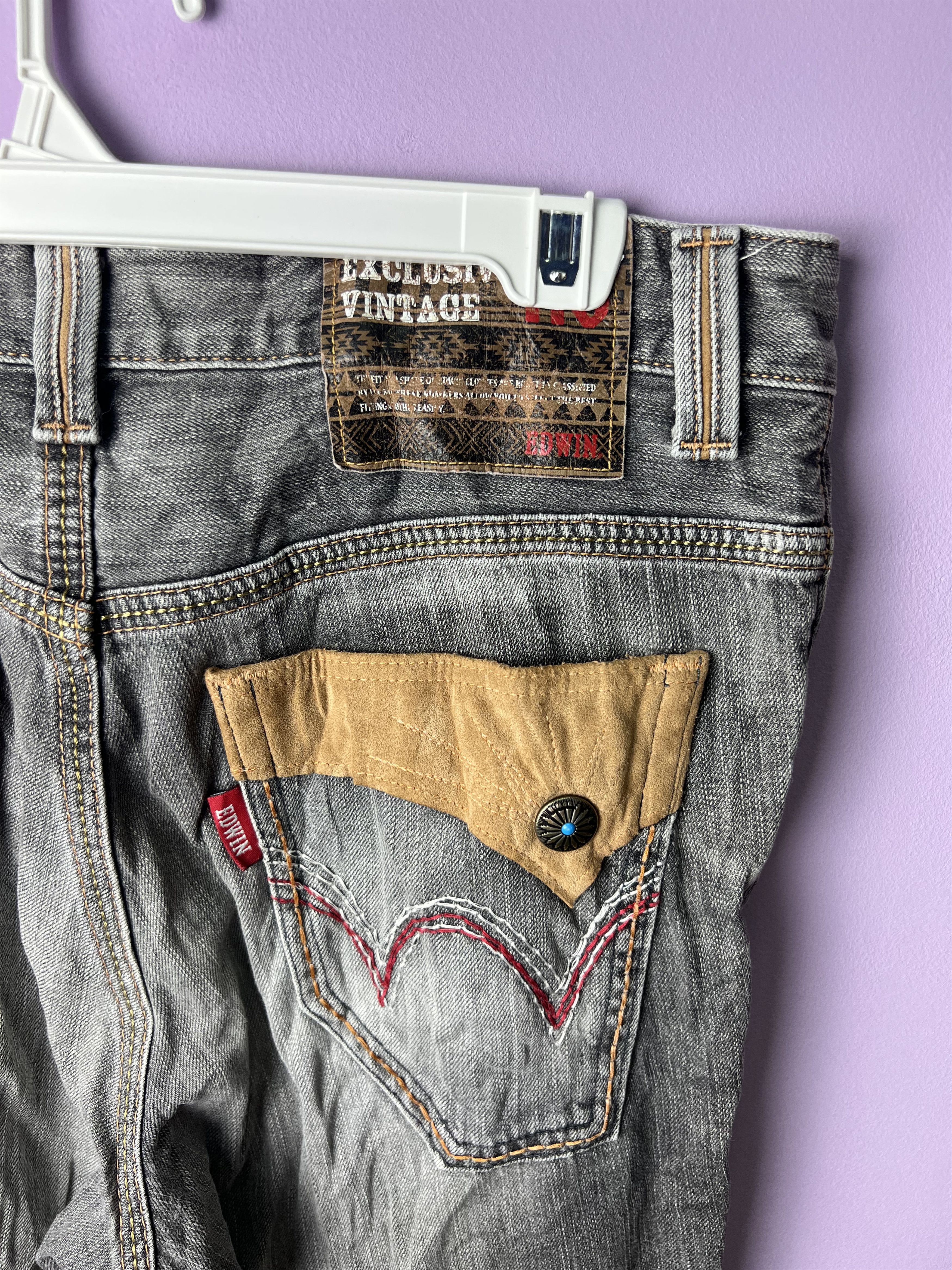 Edwin 🔥Edwin Exclusive Vintage Distressed Denim Size US 36 / EU 52 - 10 Thumbnail