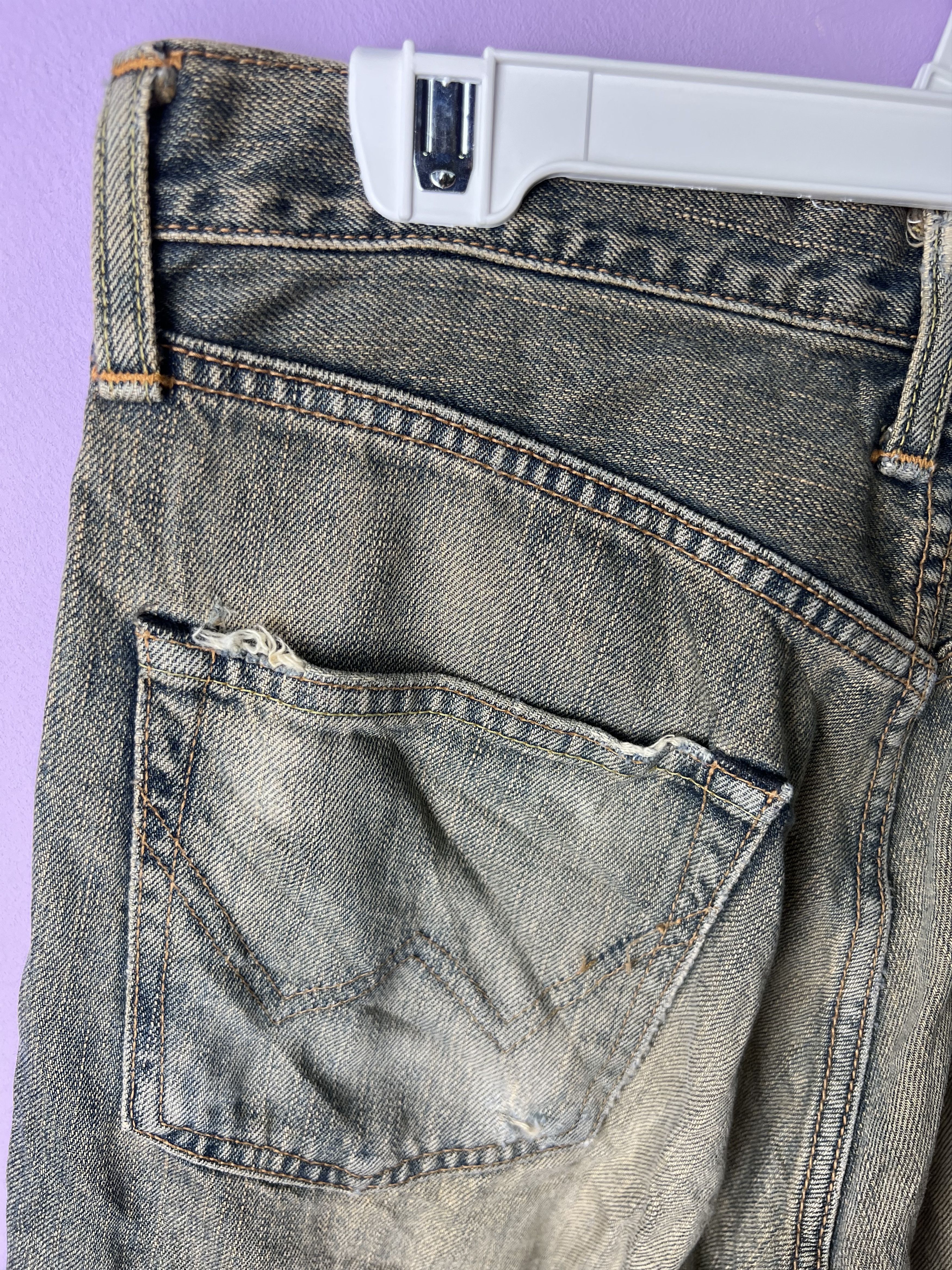 Edwin 🔥Edwin Exclusive Vintage Distressed Denim Size US 31 - 15 Thumbnail