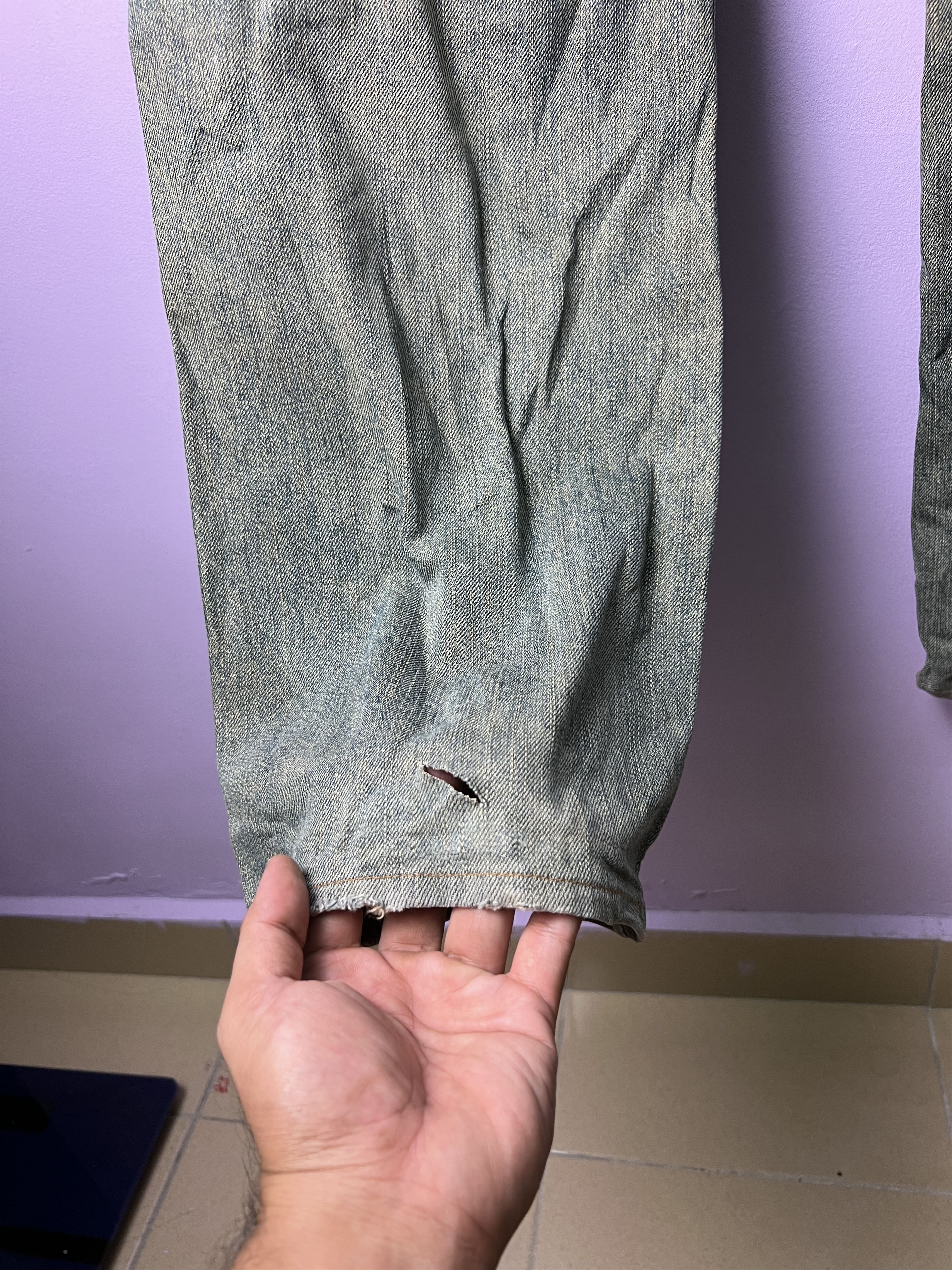Edwin 🔥Edwin Exclusive Vintage Distressed Denim Size US 31 - 13 Thumbnail