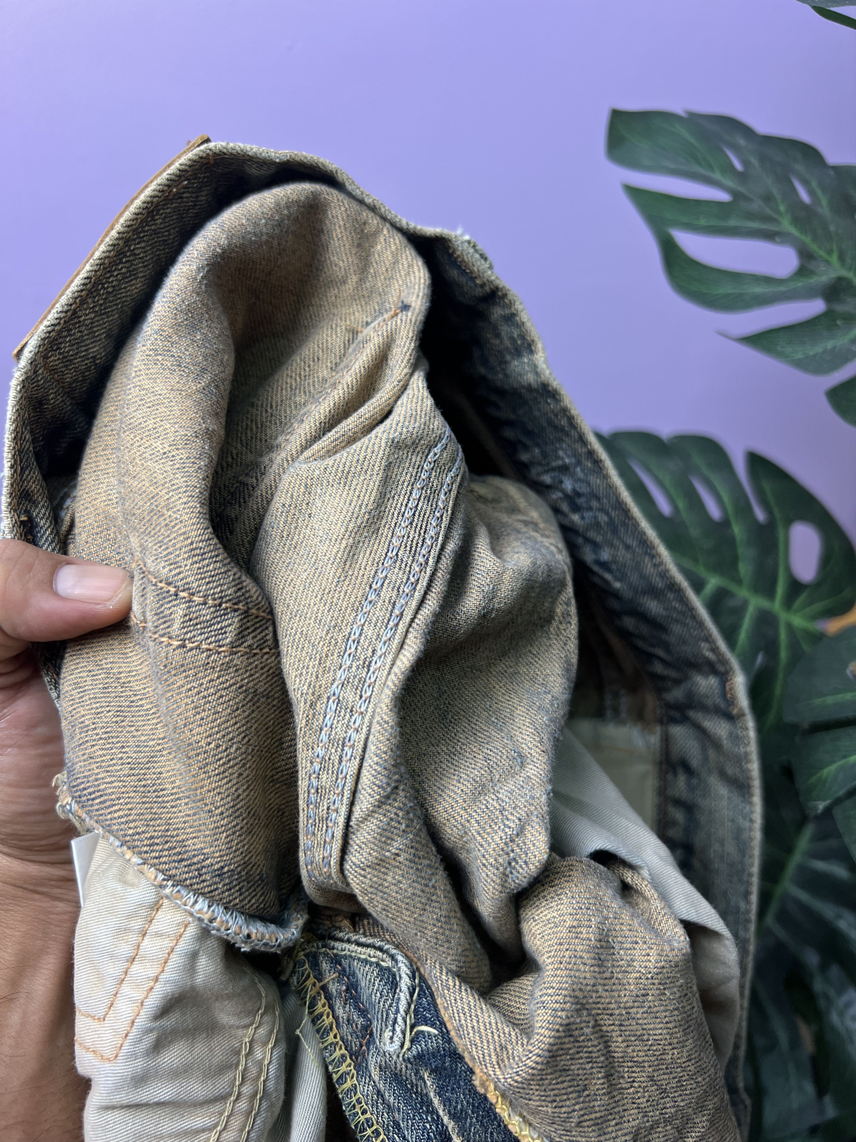 Edwin 🔥Edwin Exclusive Vintage Distressed Denim Size US 31 - 20 Thumbnail