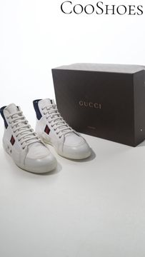 Gucci Men's Off The Grid High-Top Sneakers - Black Berry - Size 7