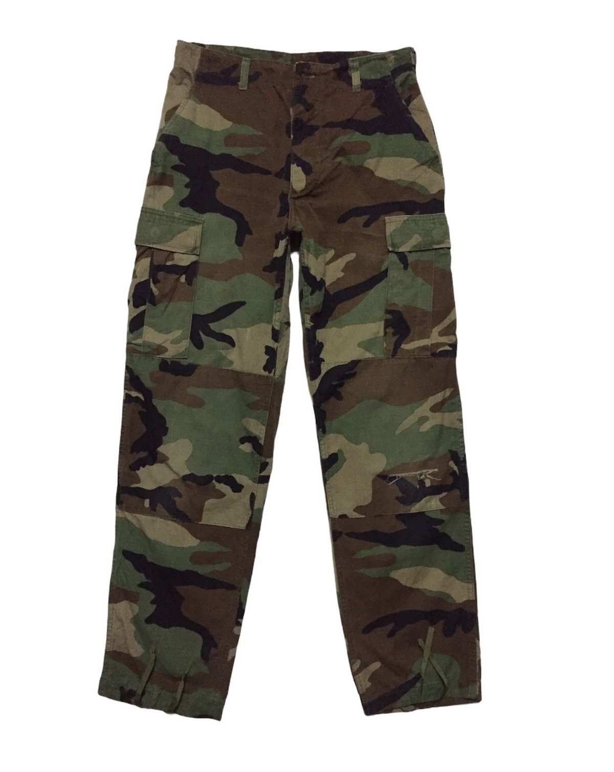 Vintage WOODLAND Army Strap Waist Military Tactical CargoPant Size US 30 / EU 46 - 2 Thumbnail