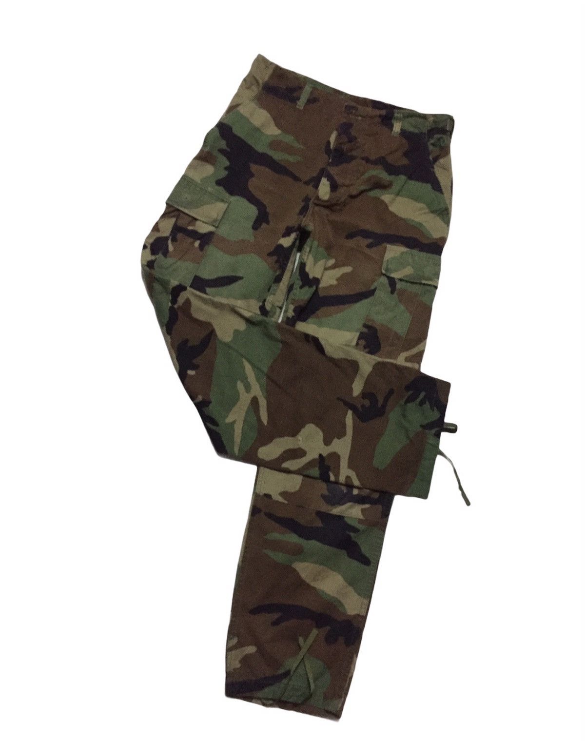 Vintage WOODLAND Army Strap Waist Military Tactical CargoPant Size US 30 / EU 46 - 1 Thumbnail