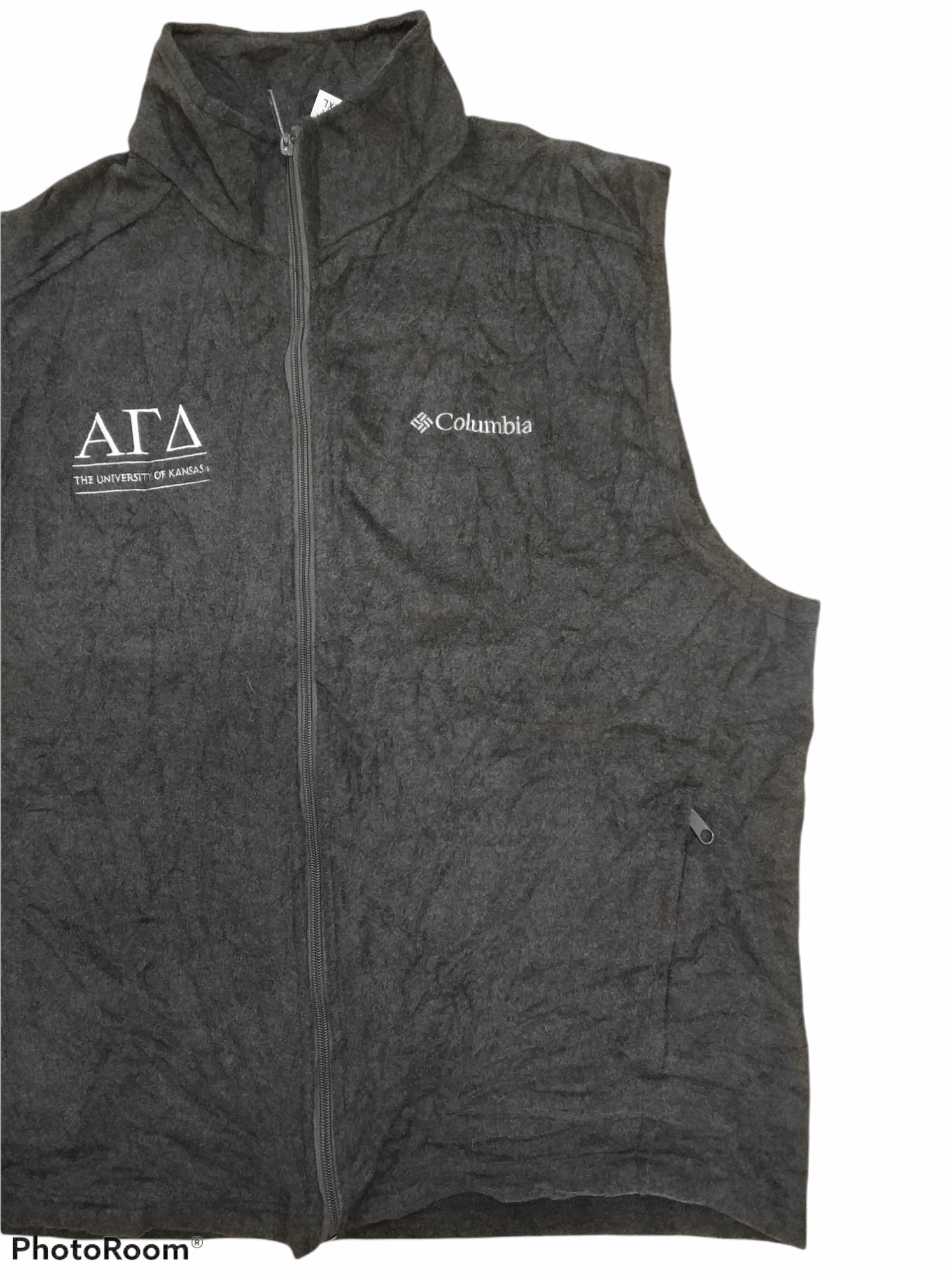Columbia 🔥 University of Kansas Fleece Vest Size US L / EU 52-54 / 3 - 3 Thumbnail