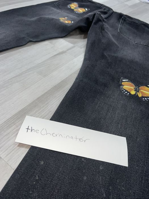 MNML BUTTERFLY DARK WASH DENIM JEANS Grailed