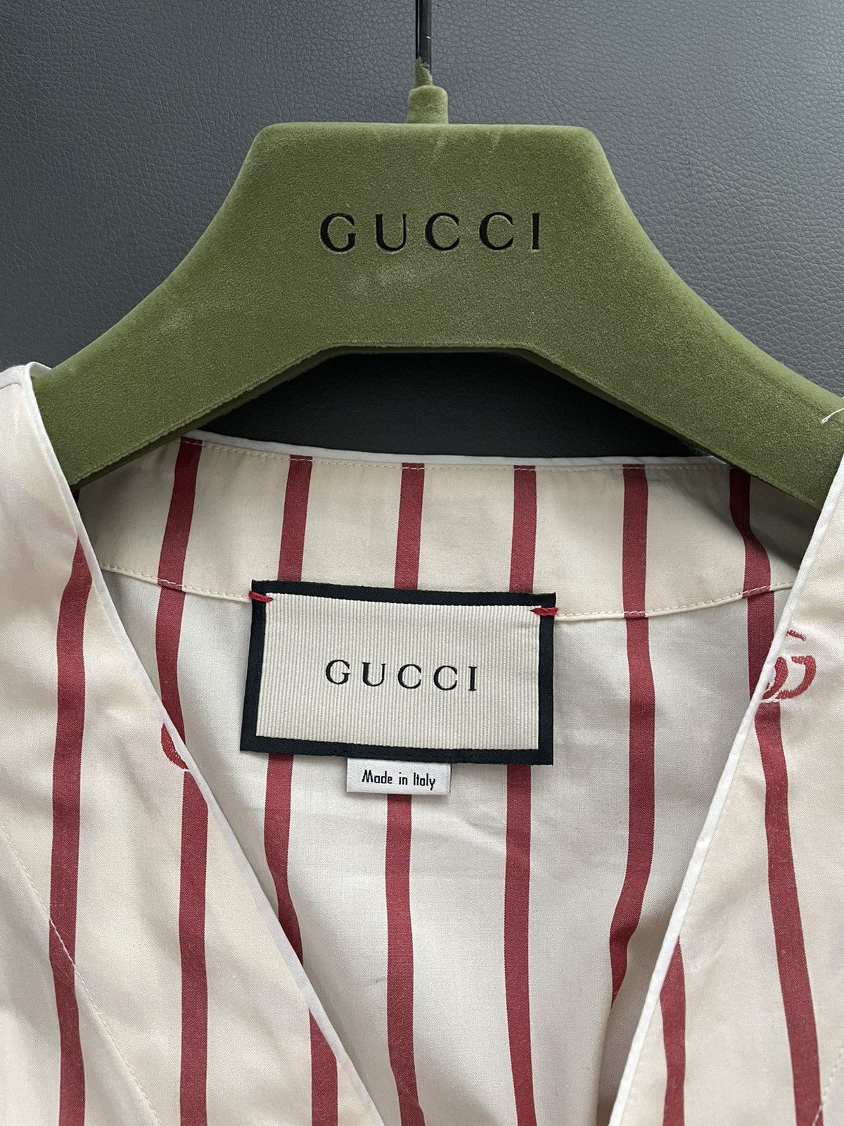Gucci Rare Super Runway Brand NEW Interlocking GG Logo Shirt Size US XL / EU 56 / 4 - 3 Thumbnail