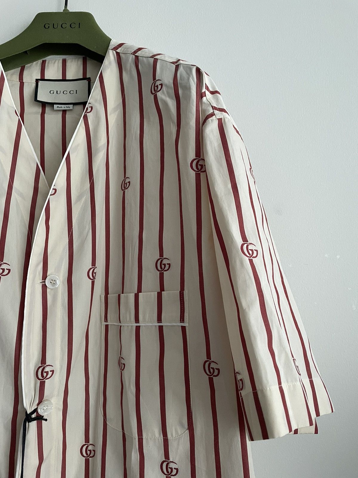Gucci Rare Super Runway Brand NEW Interlocking GG Logo Shirt Size US XL / EU 56 / 4 - 7 Thumbnail