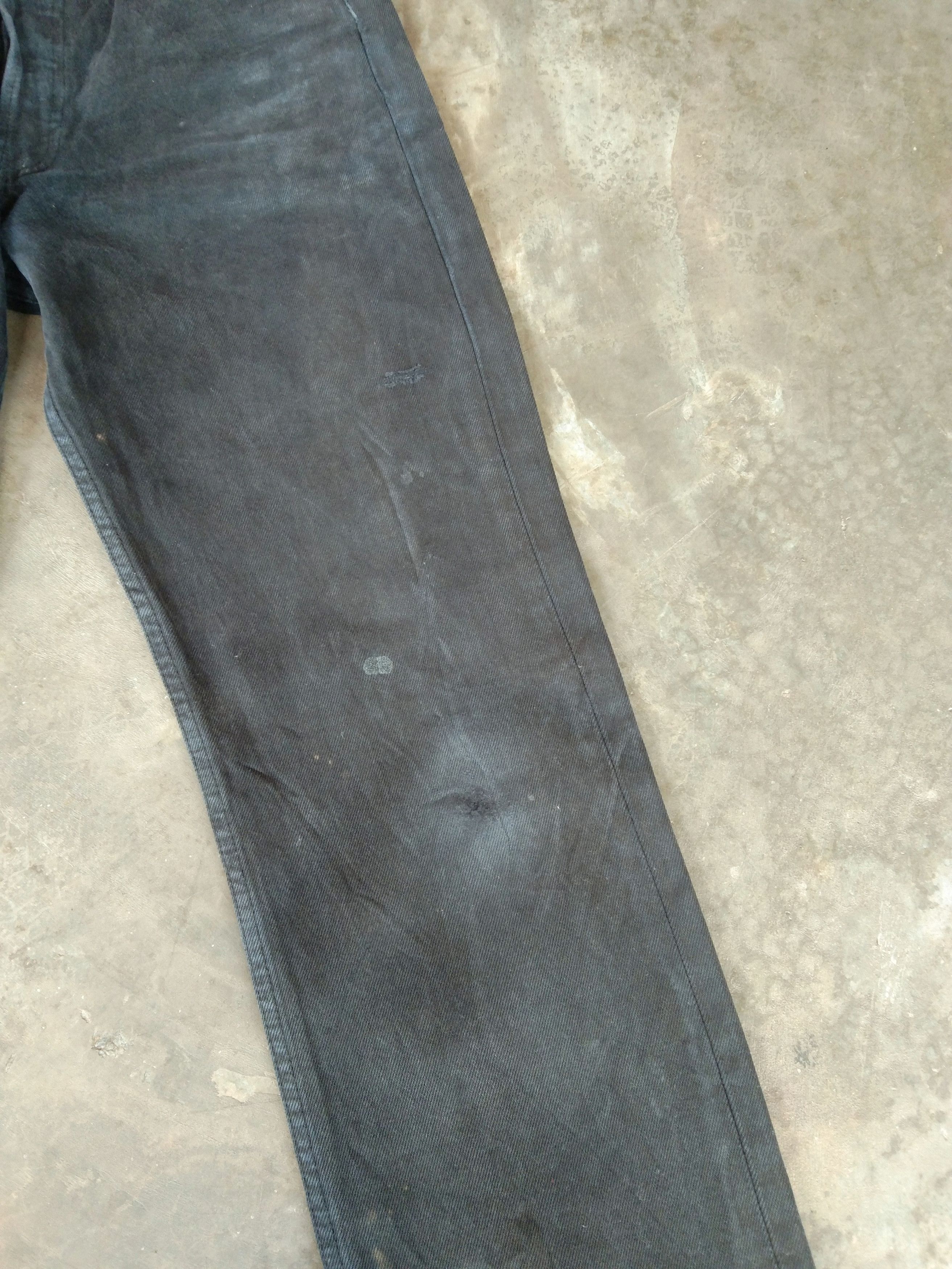 Levi's × Vintage 90s Vintage Levis 501 Faded Black Distressed Jeans 30x30 Size US 30 / EU 46 - 7 Thumbnail