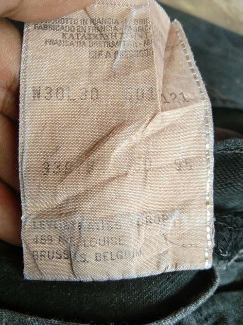 Levi's × Vintage 90s Vintage Levis 501 Faded Black Distressed Jeans 30x30 Size US 30 / EU 46 - 11 Thumbnail