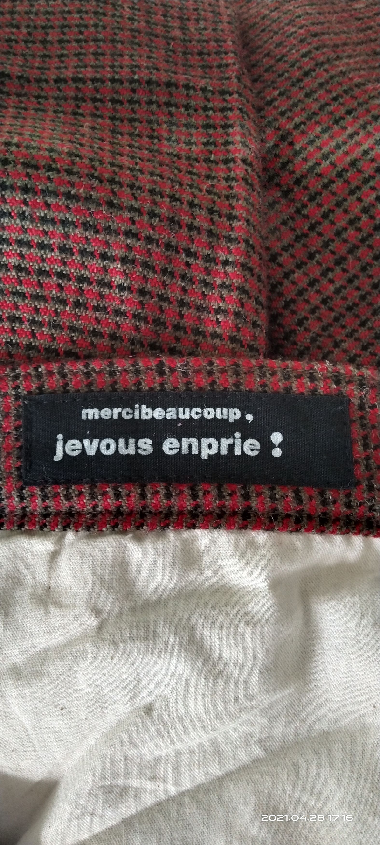 Issey Miyake ISSEY MIYAKI MERCIBEAUCOUP PLAID WOOL pANTS Size US 29 - 8 Thumbnail