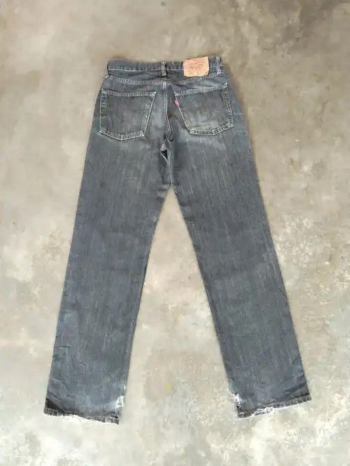 Levi's Vintage Levi's Jeans 533 Faded Black Distressed Denim 30x31 Size US 30 / EU 46 - 2 Thumbnail