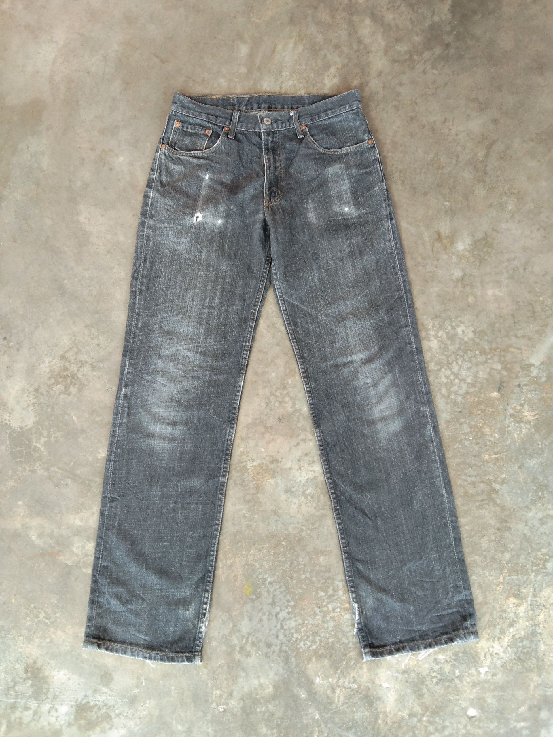 image of Vintage Levi's Jeans 533 Faded Black Distressed Denim 30X31, Men's