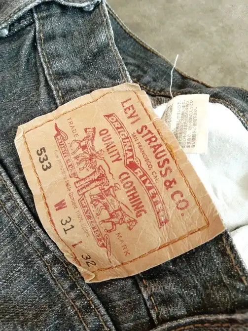 Levi's Vintage Levi's Jeans 533 Faded Black Distressed Denim 30x31 Size US 30 / EU 46 - 9 Thumbnail