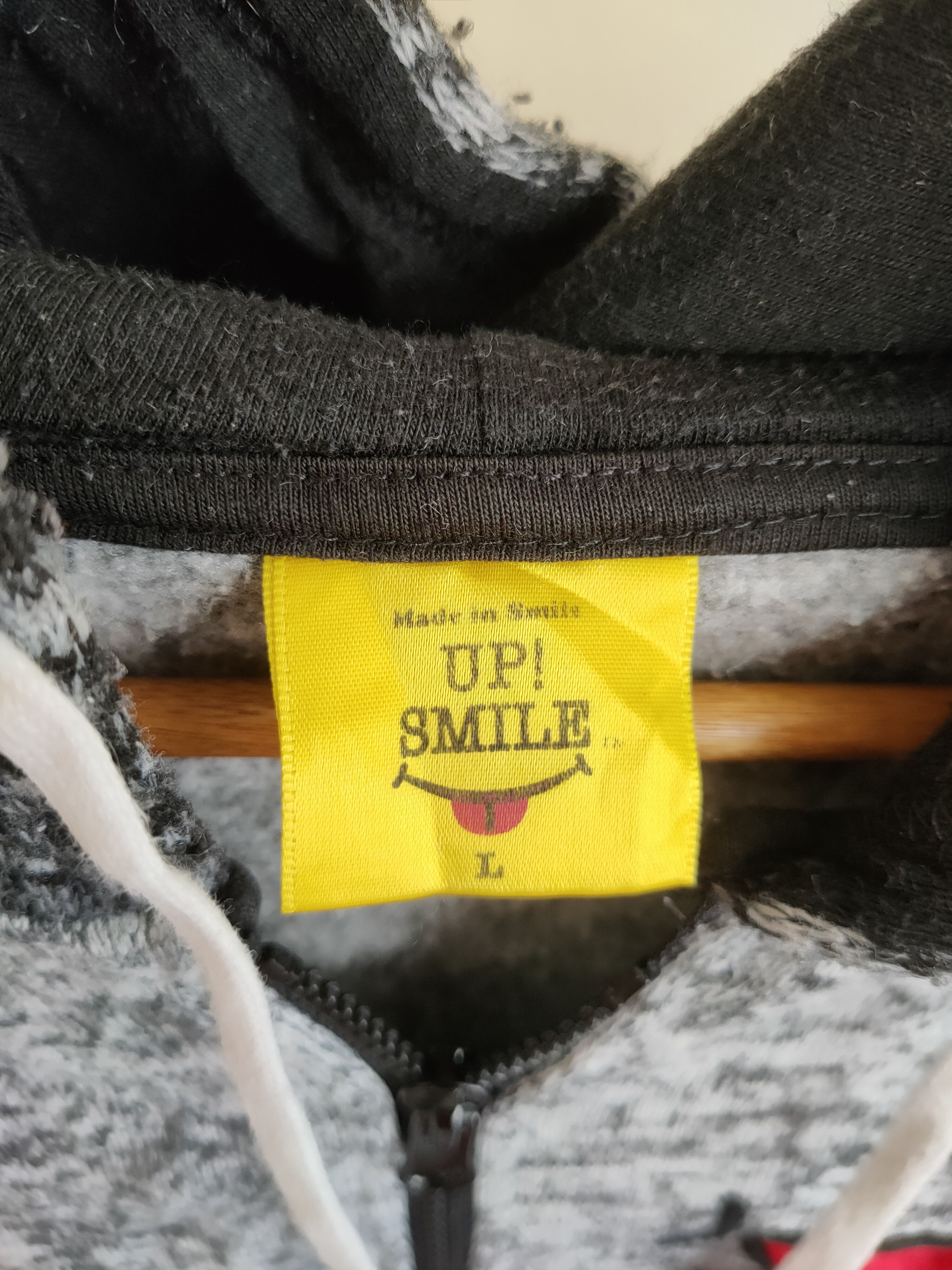 Japanese Brand × Vintage Vintage Japanese Design UP Smile Limited Pullover Hoodie Size US M / EU 48-50 / 2 - 9 Thumbnail