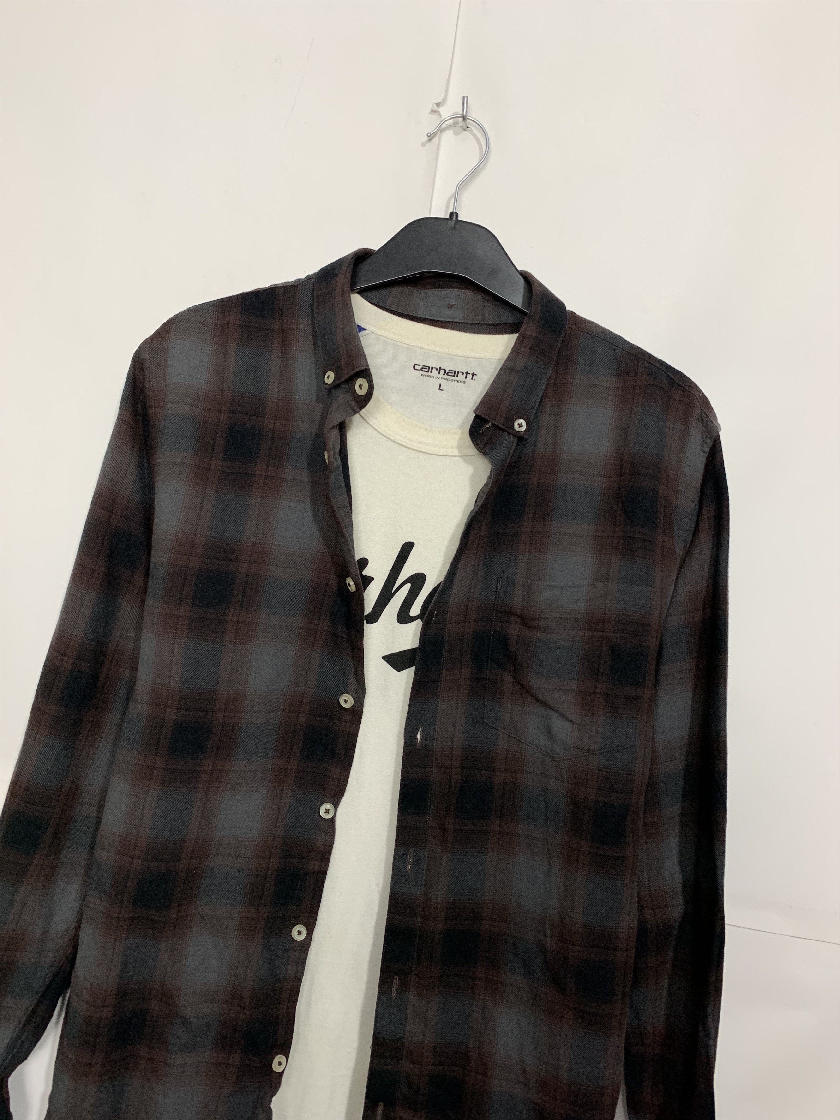 Flannel Vintage Flannel Plaid Shirt Travis Scott style Size US M / EU 48-50 / 2 - 1 Thumbnail