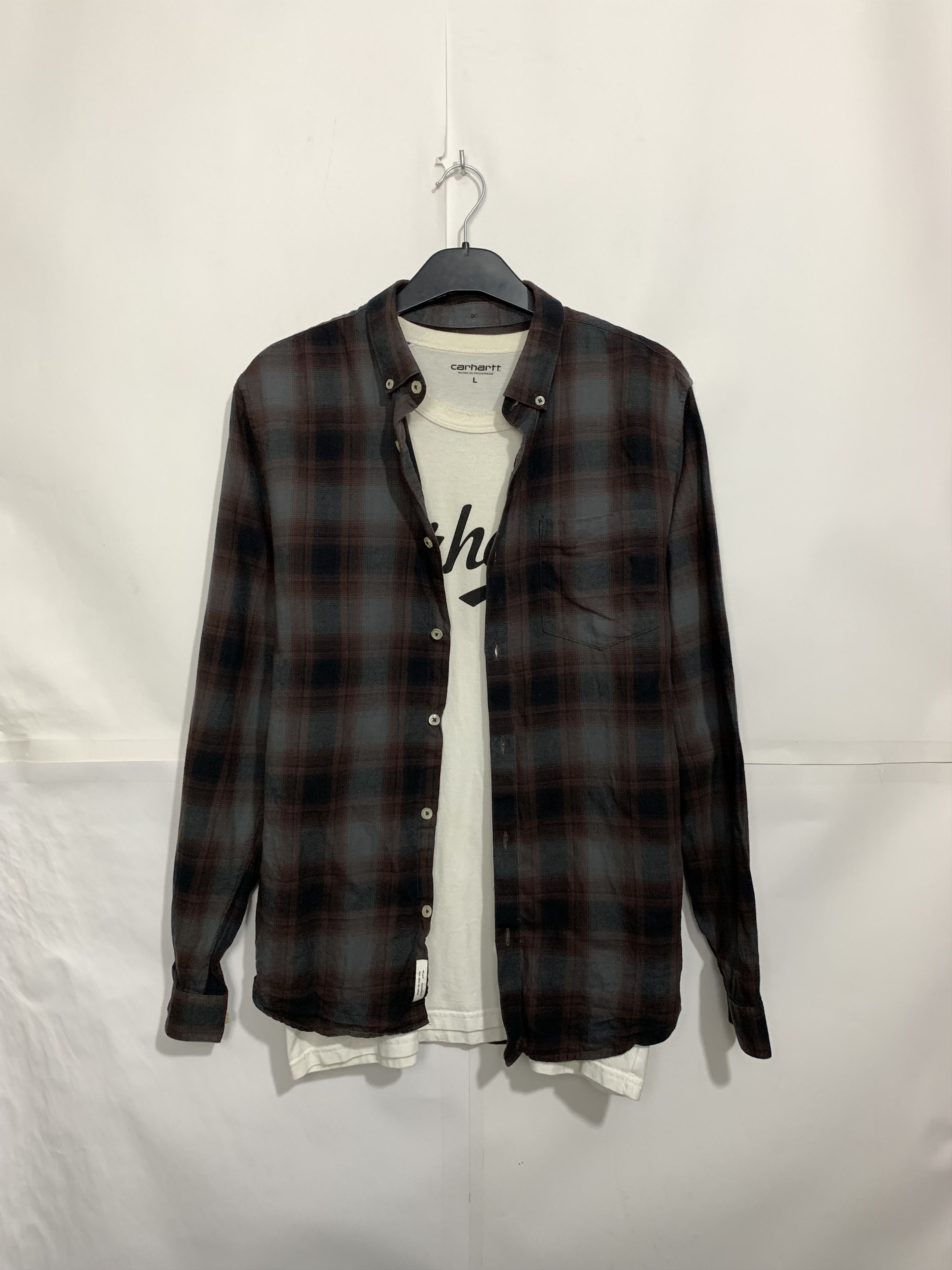 Flannel Vintage Flannel Plaid Shirt Travis Scott style Size US M / EU 48-50 / 2 - 2 Thumbnail