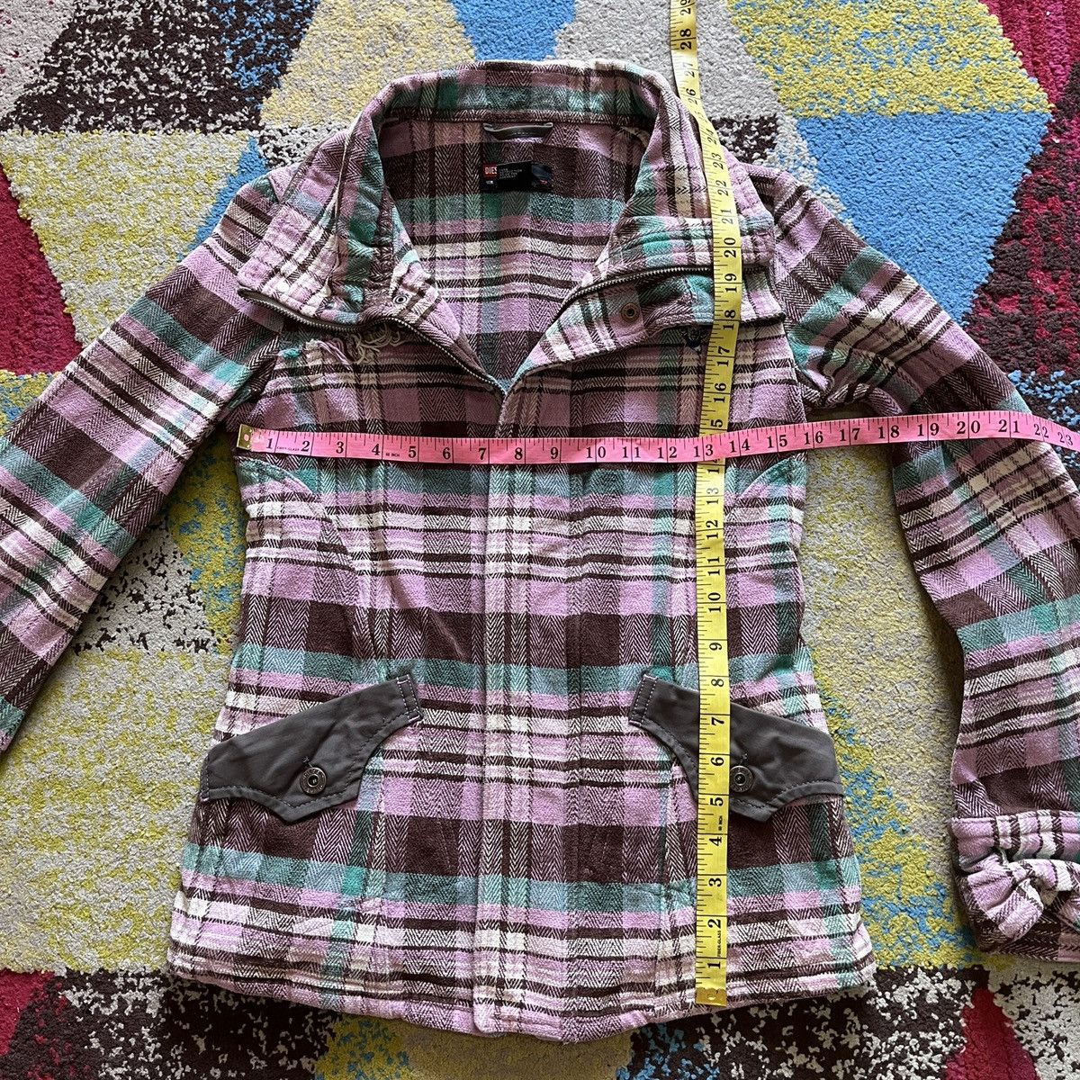 Diesel × Vintage Diesel Black Cotton Jacket Flannel Made In Romania Size US XS / EU 42 / 0 - 3 Thumbnail