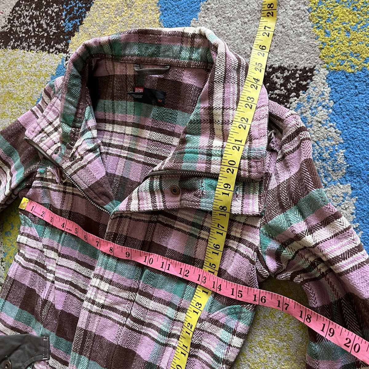 Diesel × Vintage Diesel Black Cotton Jacket Flannel Made In Romania Size US XS / EU 42 / 0 - 2 Thumbnail