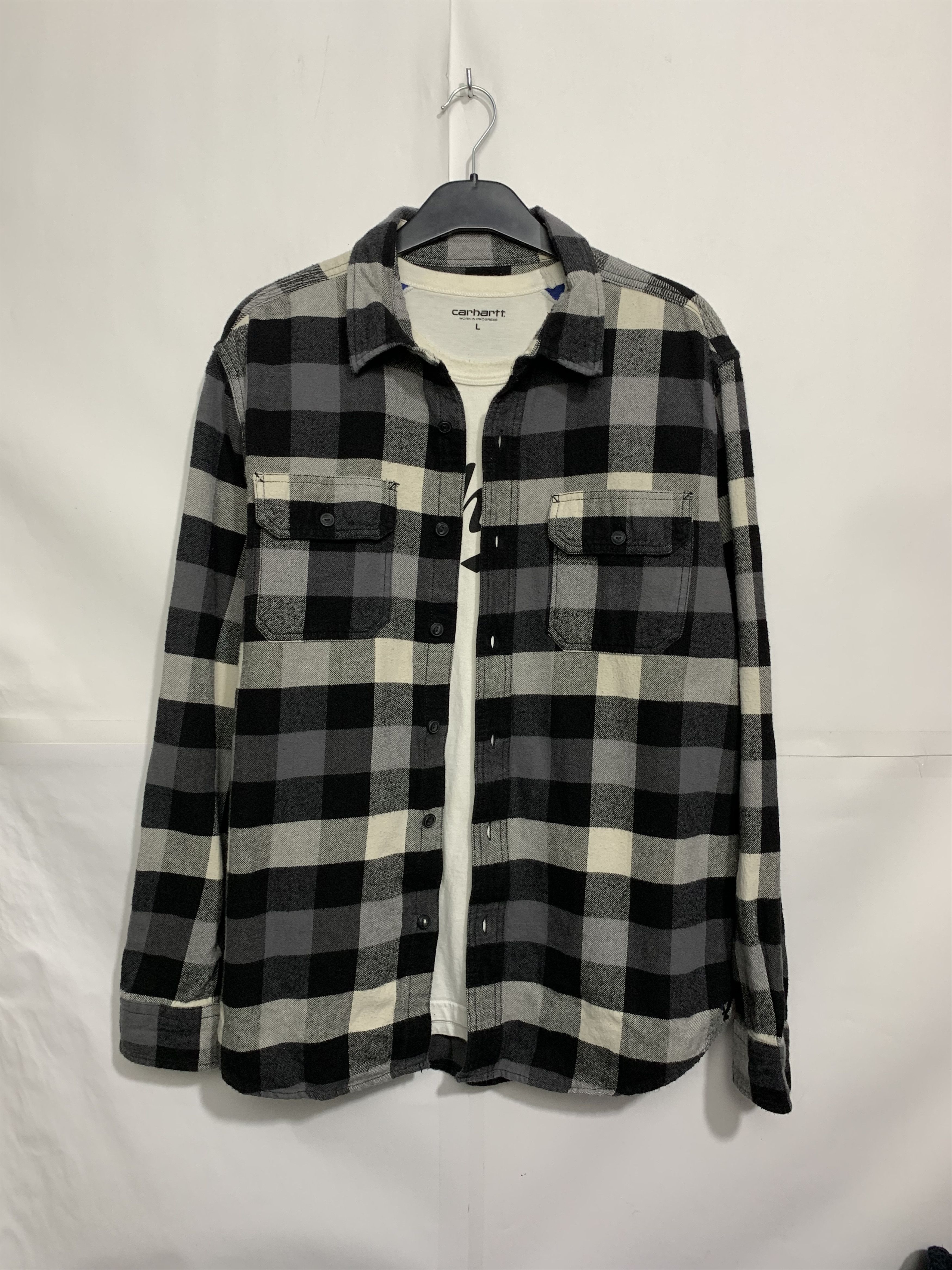Flannel × Vintage Vintage Flannel Plaid Shirt Travis style Size US L / EU 52-54 / 3 - 2 Thumbnail