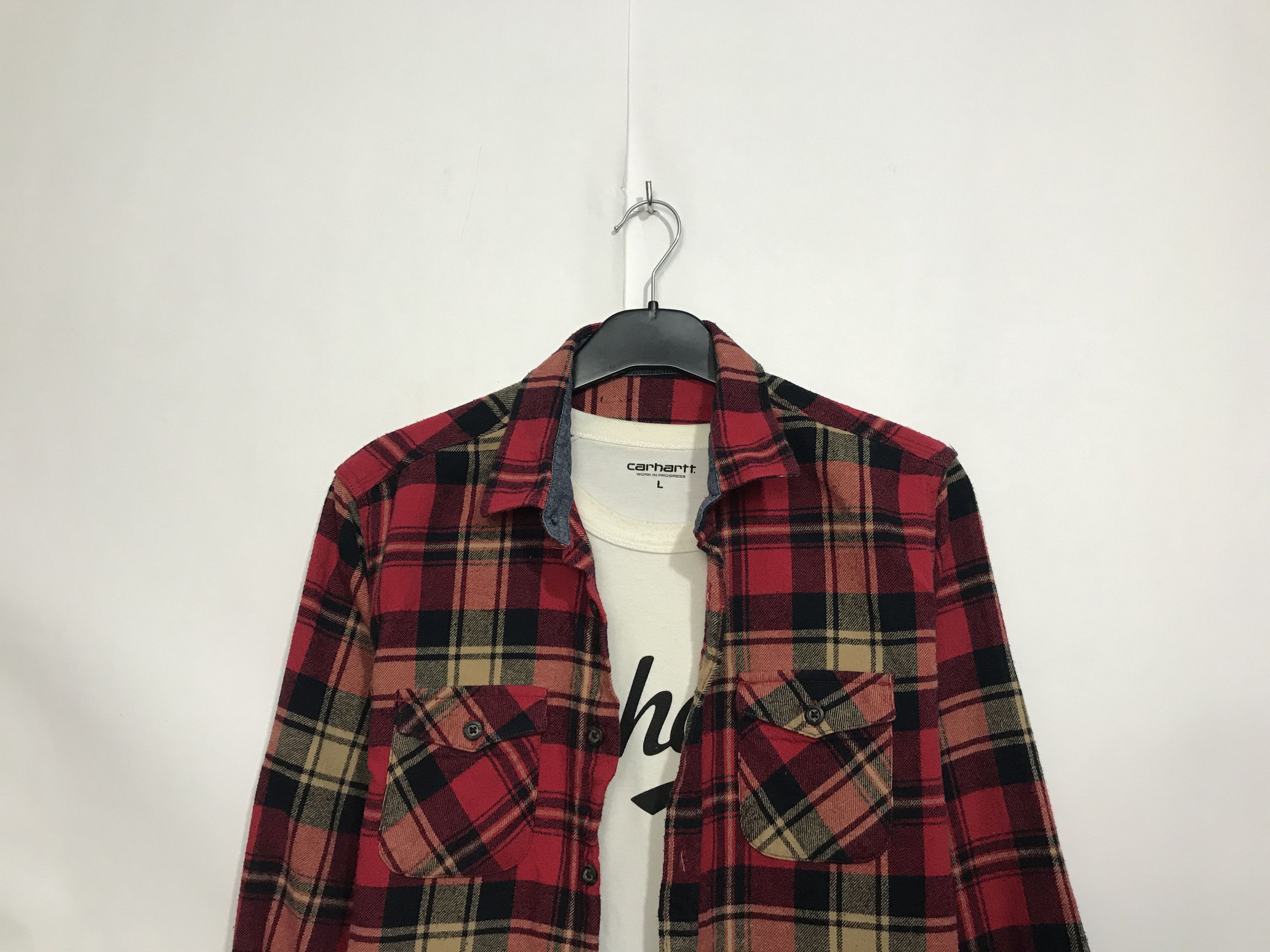 Flannel × Vintage Vintage Flannel Plaid Shirt Travis style Size US M / EU 48-50 / 2 - 2 Thumbnail